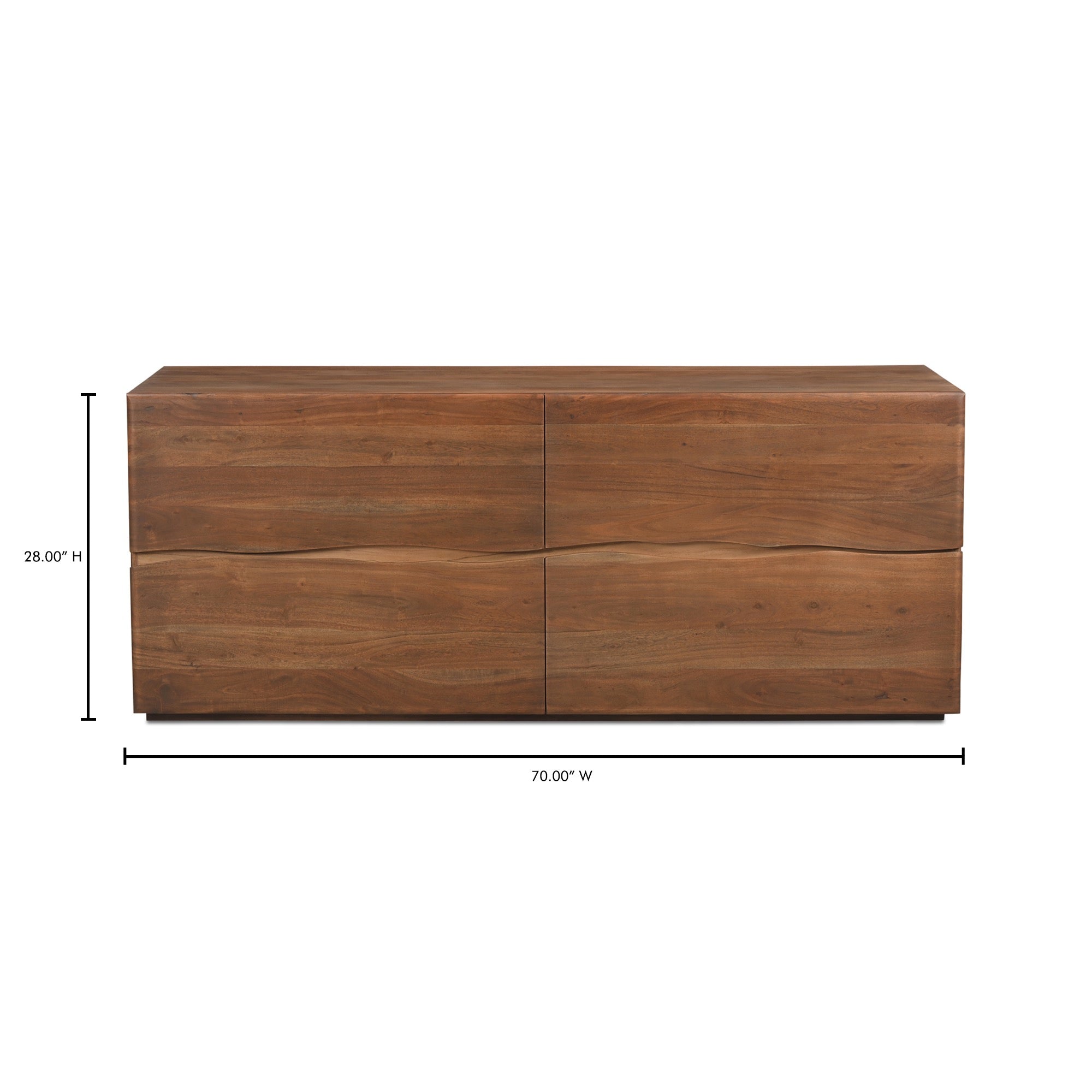 Moes Watson 4 Drawer Dresser Brown BB-1001-03