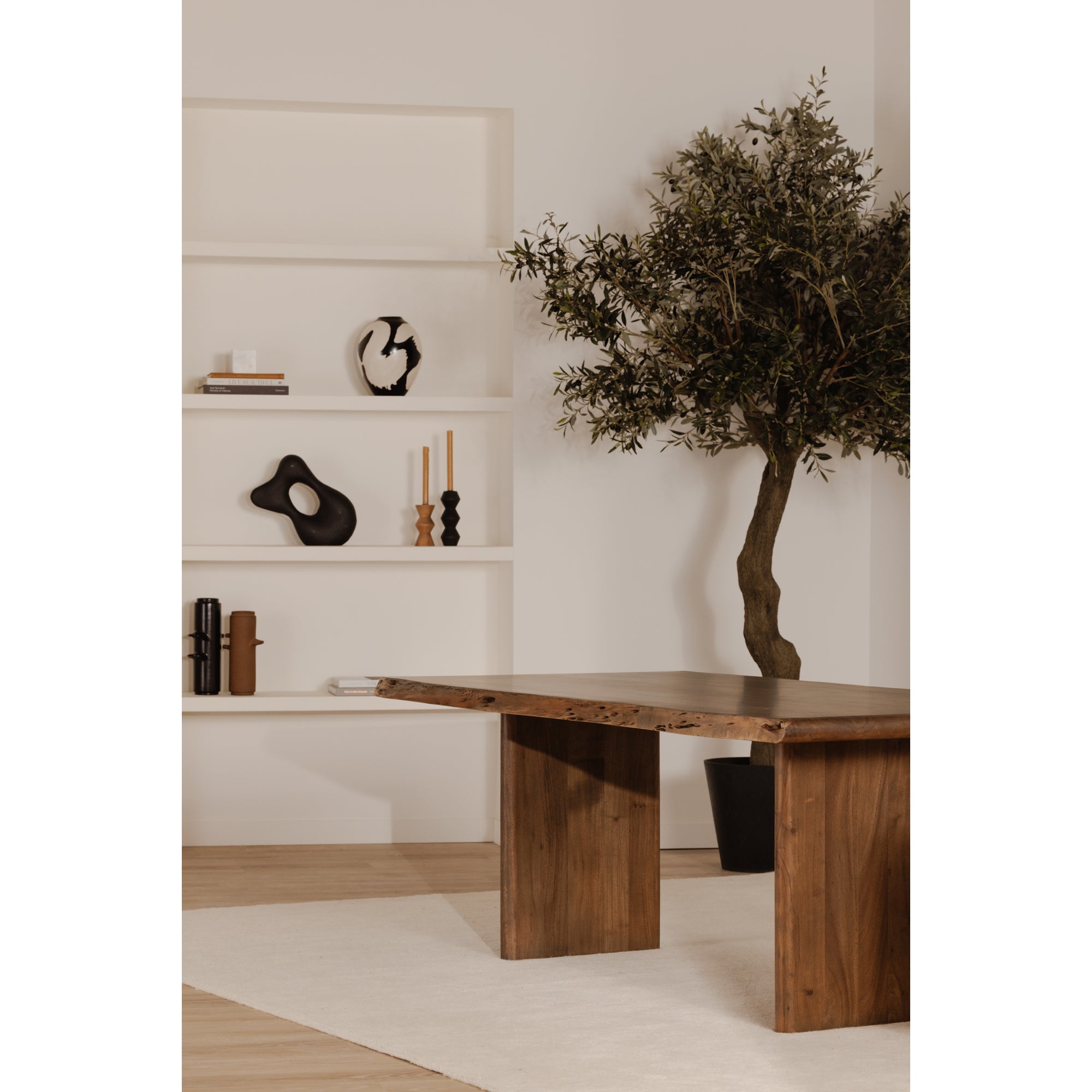 Moes Lila Large Dining Table Brown BB-1014-03-0