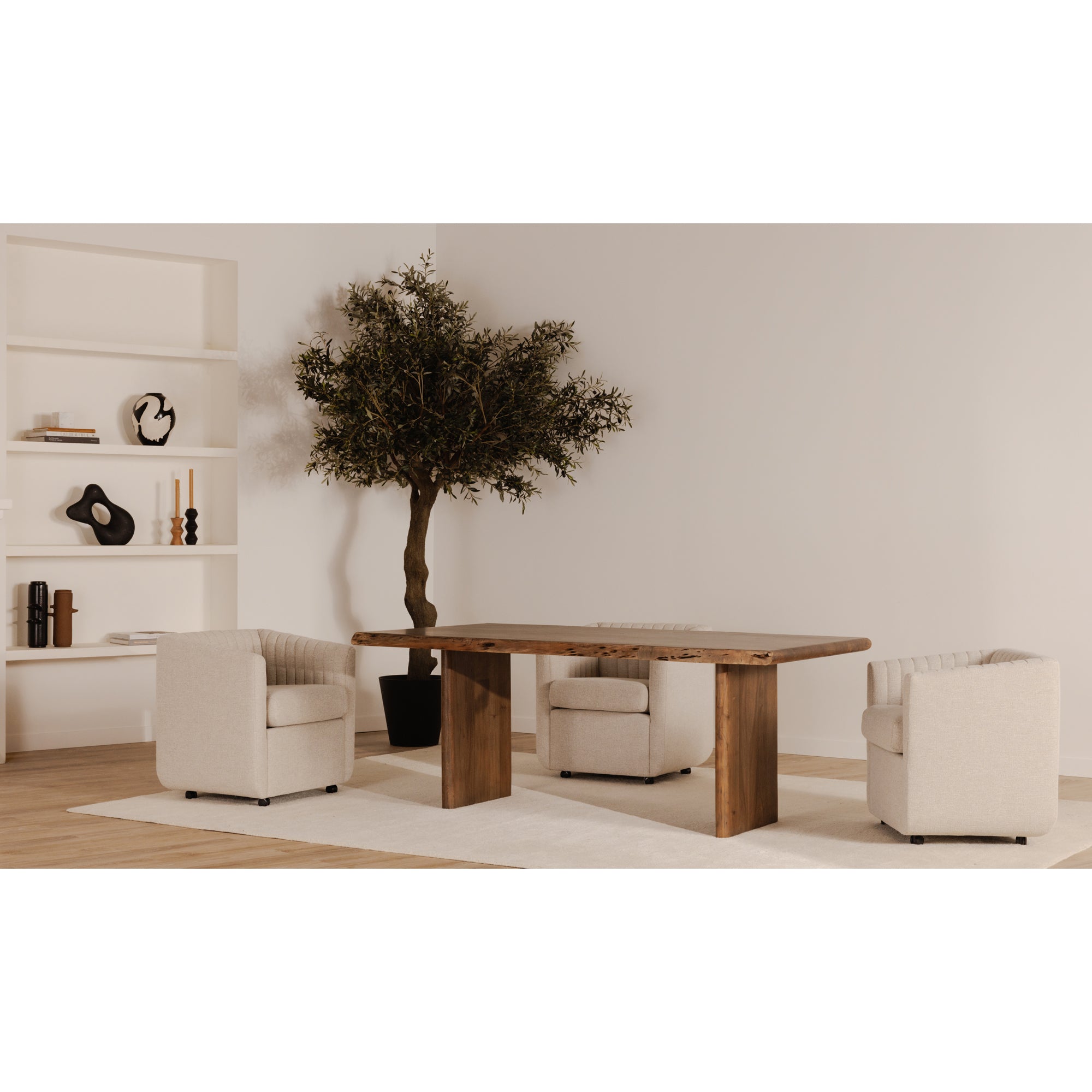 Moes Lila Large Dining Table Brown BB-1014-03-0