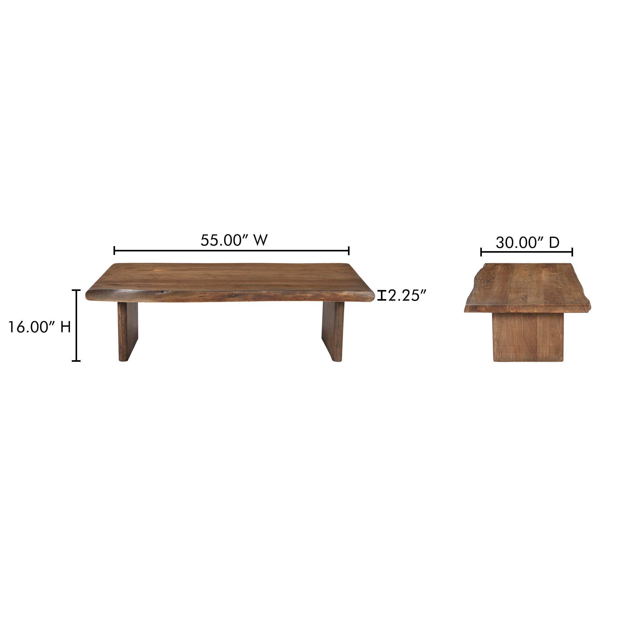 Moes Lila Coffee Table Brown BB-1016-03-0
