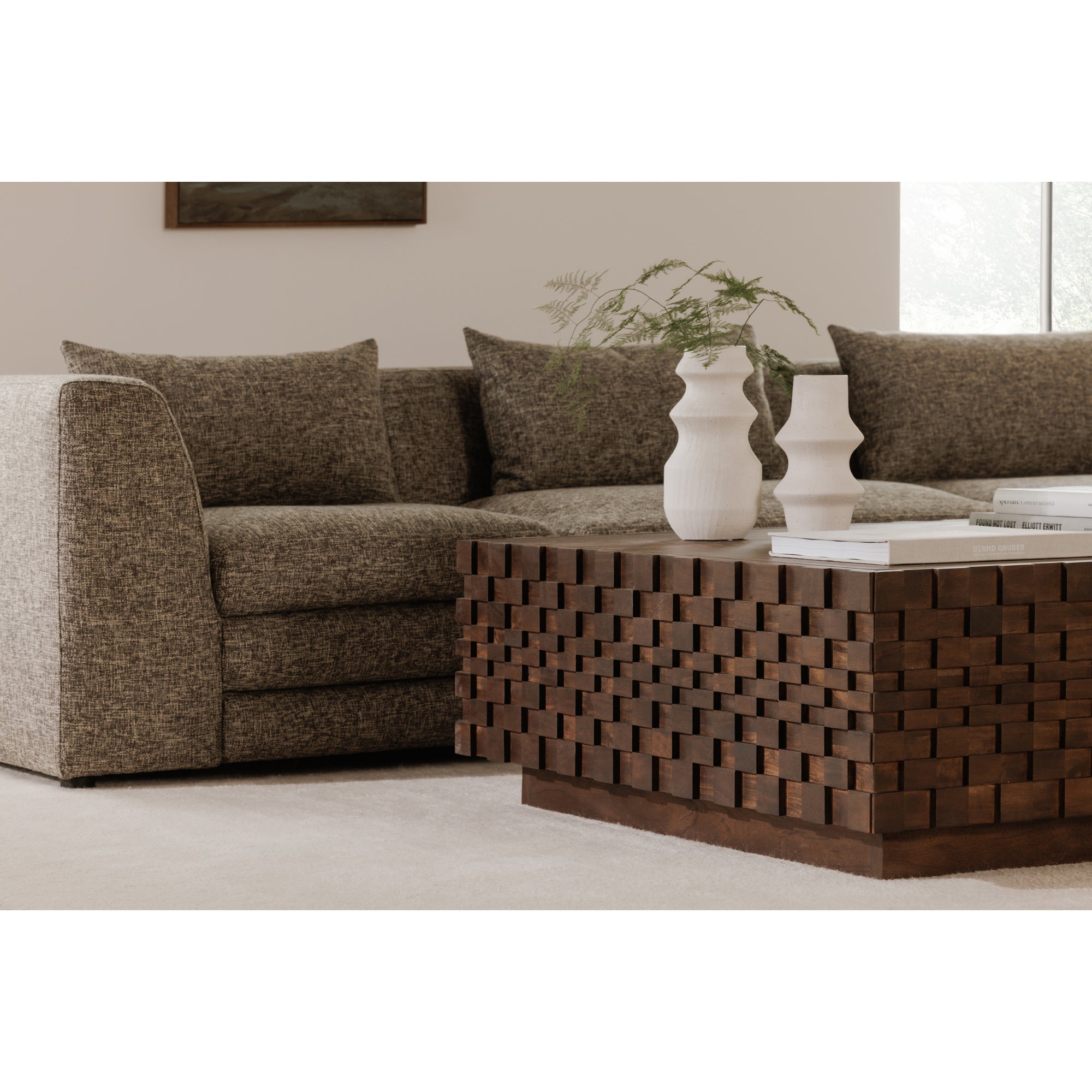 Moes Easton Storage Coffee Table Brown BB-1018-03