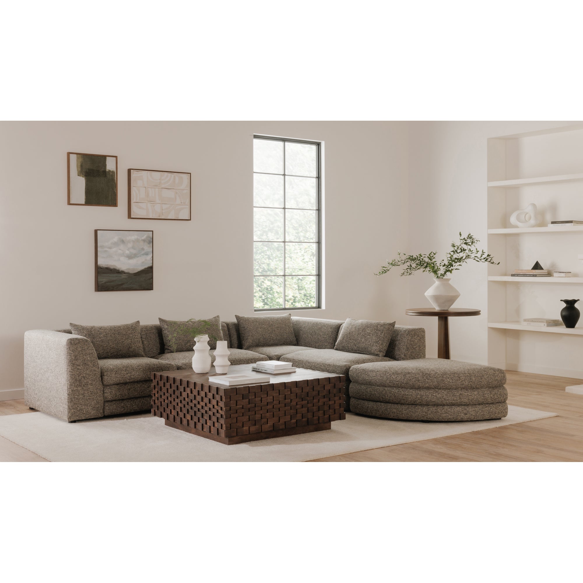 Moes Easton Storage Coffee Table Brown BB-1018-03
