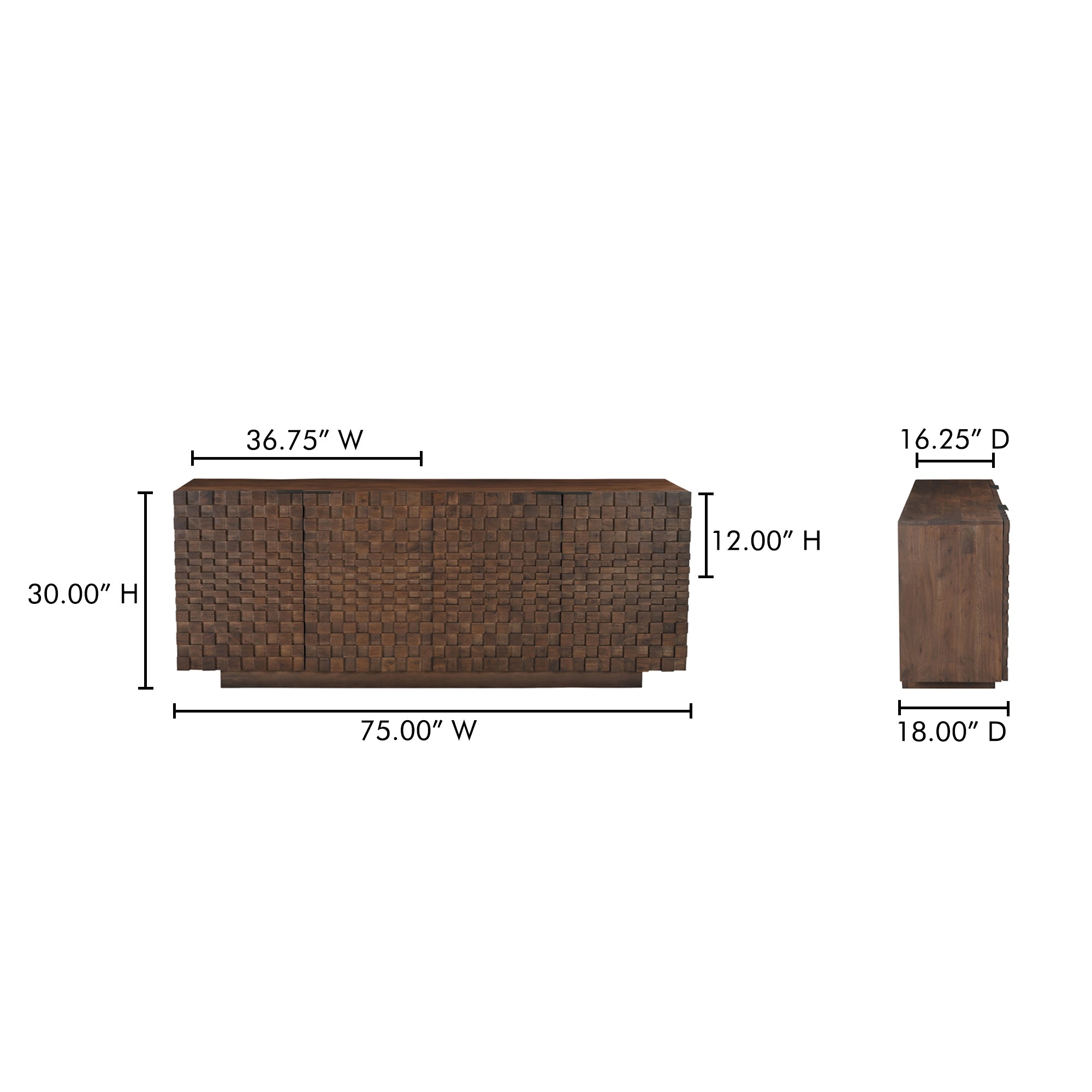 Moes Easton Sideboard Brown BB-1019-03