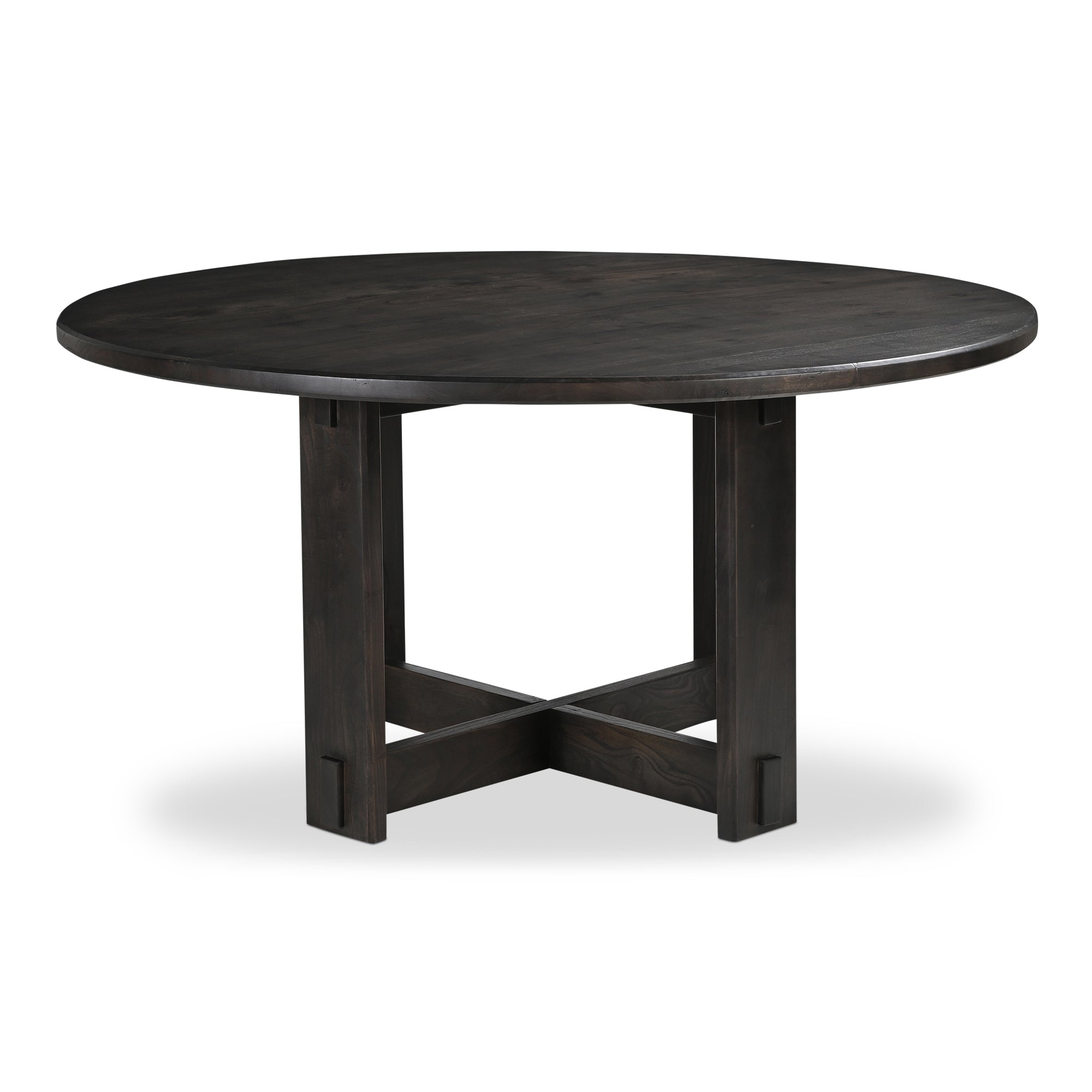 Moes Glenn Round Dining Table Dark Brown BB-1027-20-0