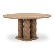 Moes Treccia Round Dining Table Oak BB-1028-24-0
