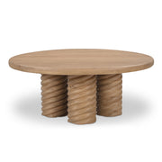 Moes Treccia Round Coffee Table Oak BB-1029-24-0