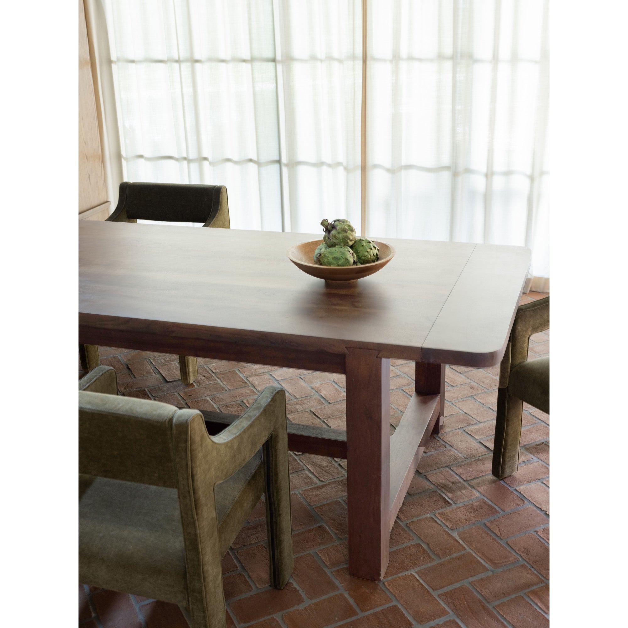 Moes Wilson Dining Table Large Warm Brown BB-1043-20-0