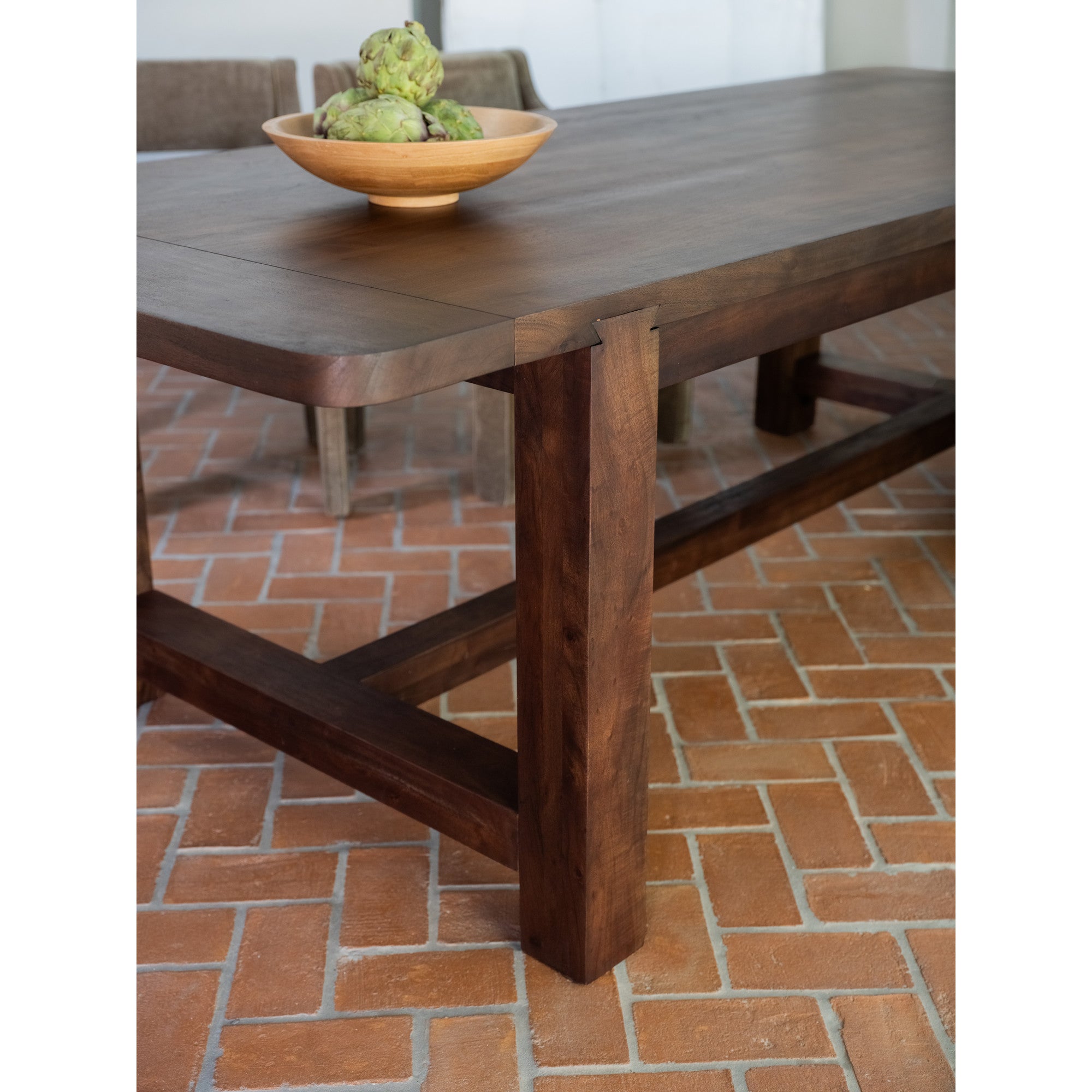 Moes Wilson Dining Table Large Warm Brown BB-1043-20-0