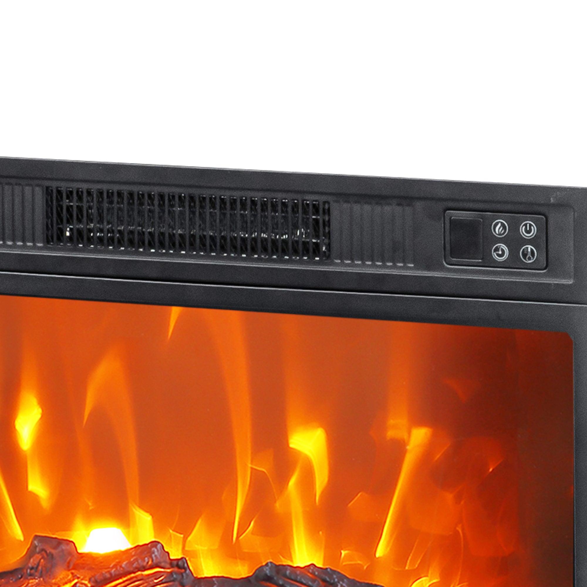 24" Insert Black Electric Fireplace with Remote Control – BBSF105-23G