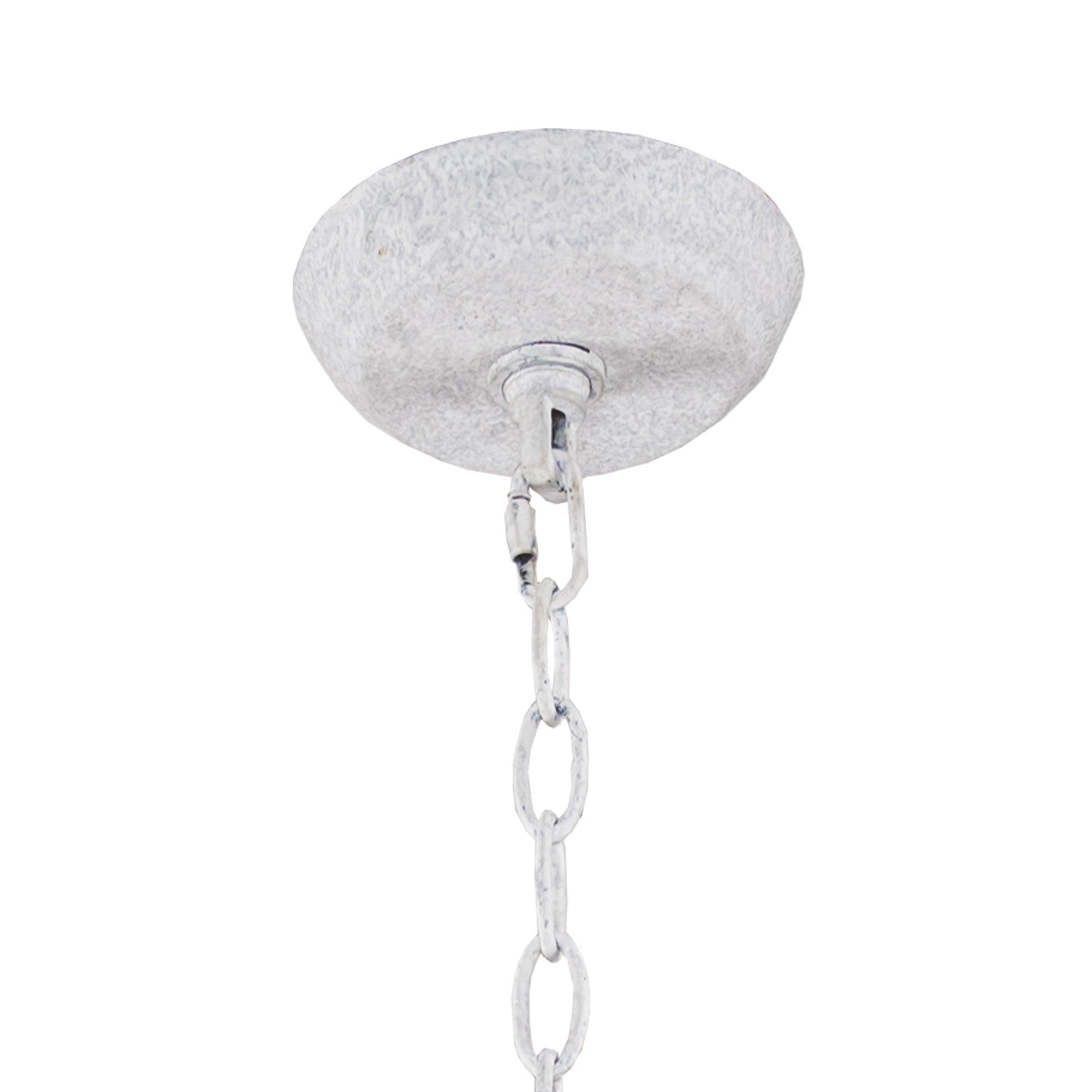 Rustic 3-Light White Dry Rated Farmhouse Island Pendant Hanging Light