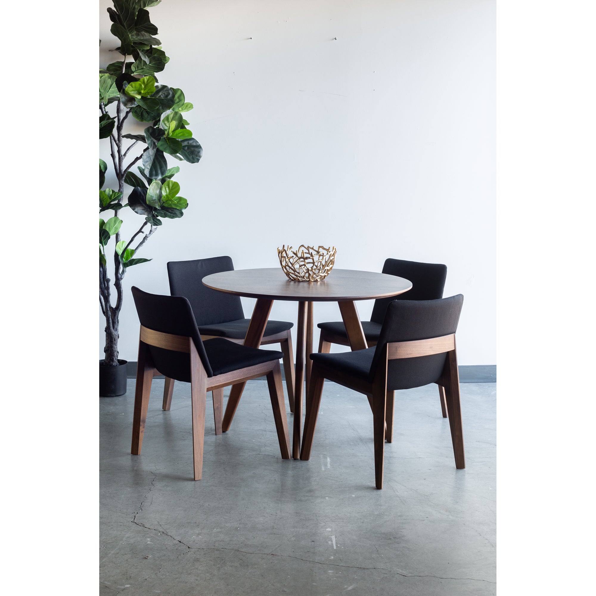 Moes Deco Dining Chair Black- Set Of Two BC-1016-02