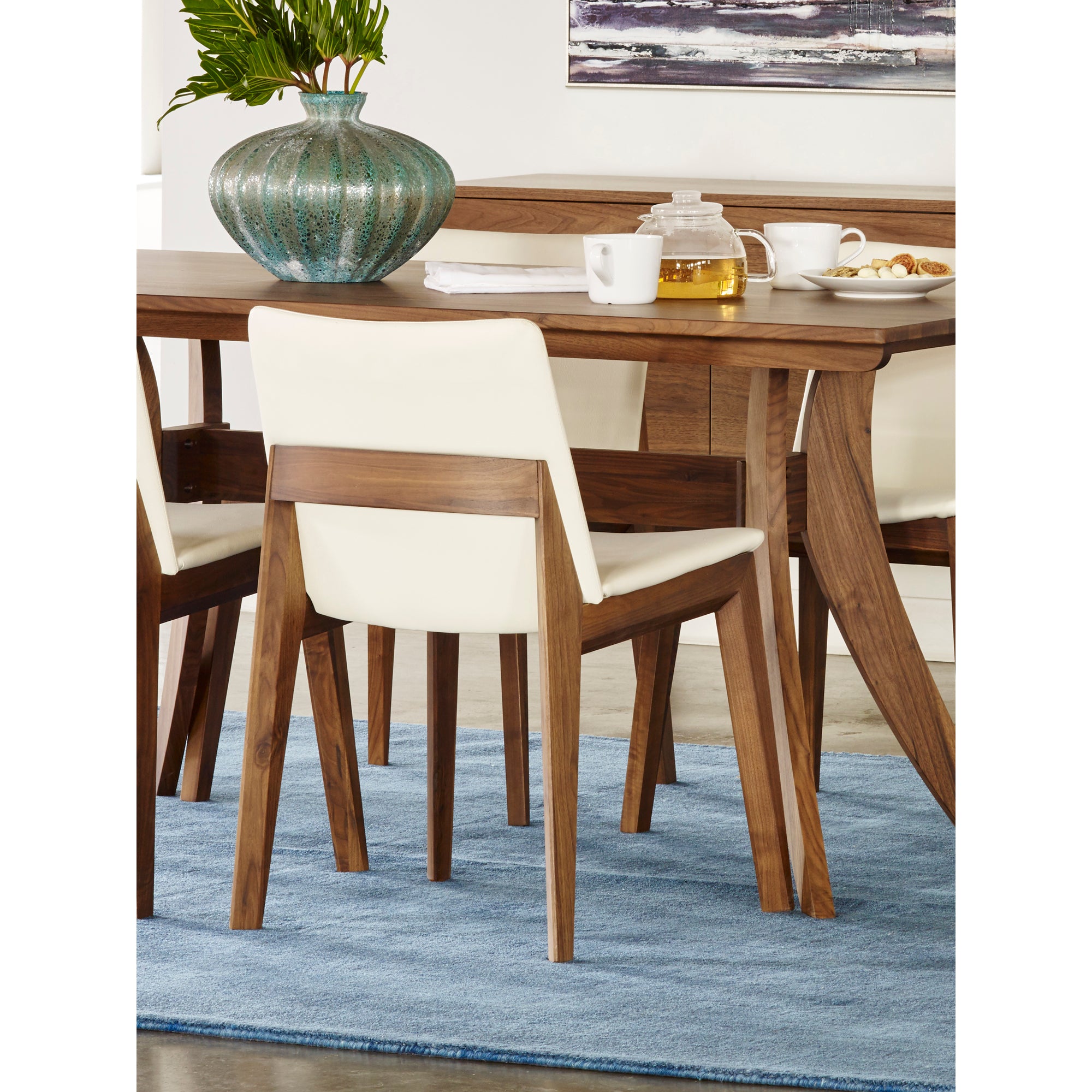 Moes Deco Dining Chair Cream White- Set Of Two BC-1016-05