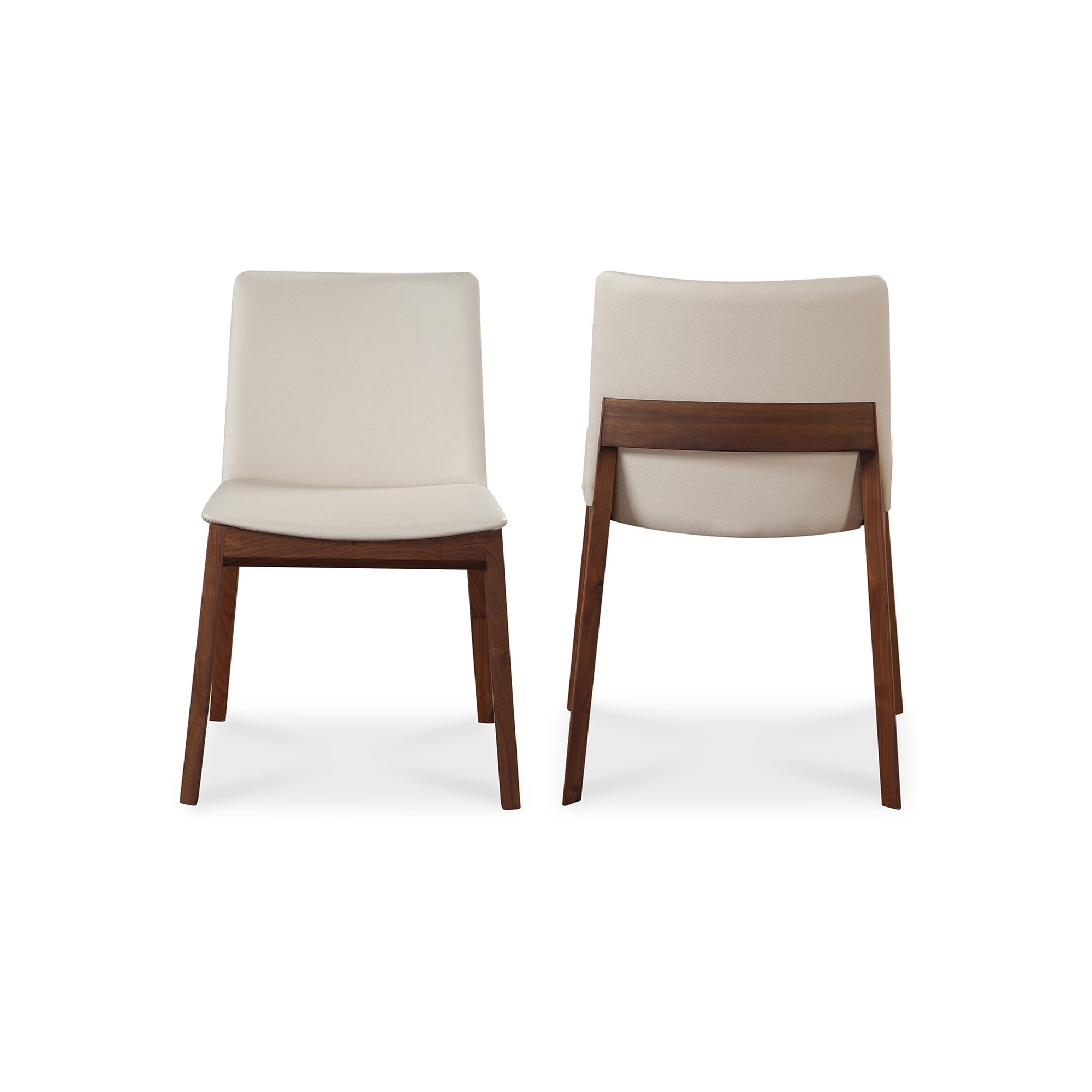 Moes Deco Dining Chair Cream White- Set Of Two BC-1016-05