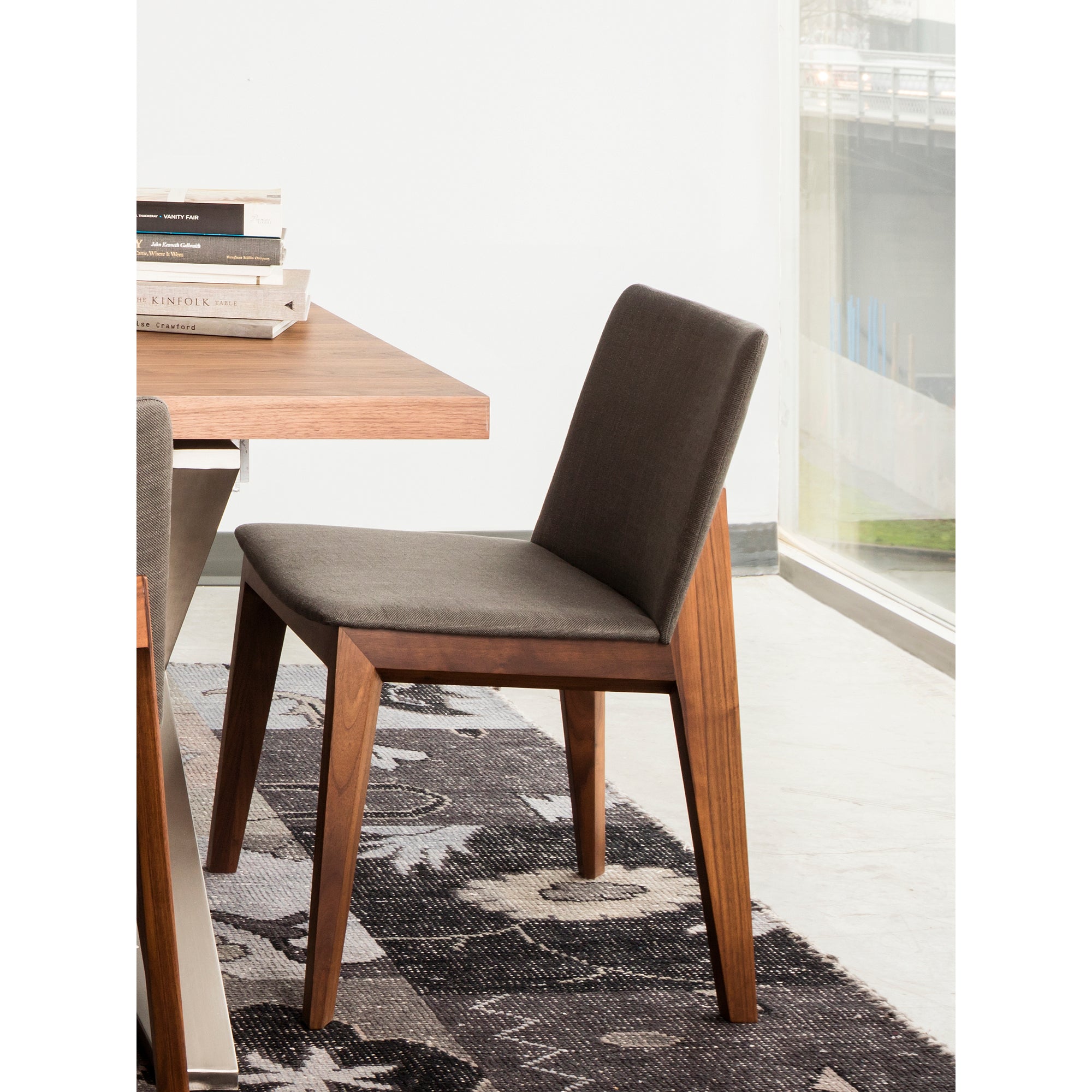 Moes Deco Dining Chair Dark Grey - Set Of Two BC-1016-25