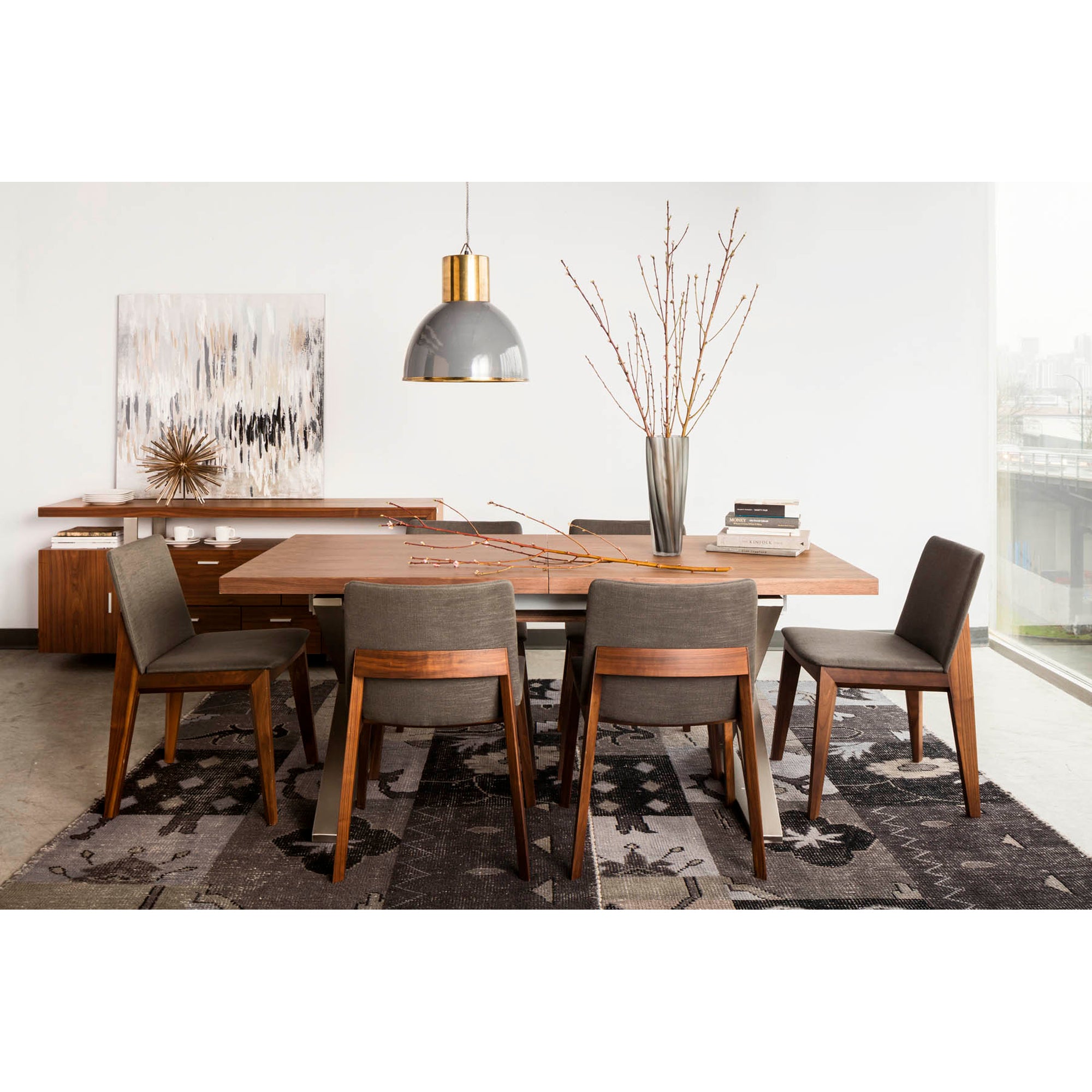 Moes Deco Dining Chair Dark Grey - Set Of Two BC-1016-25