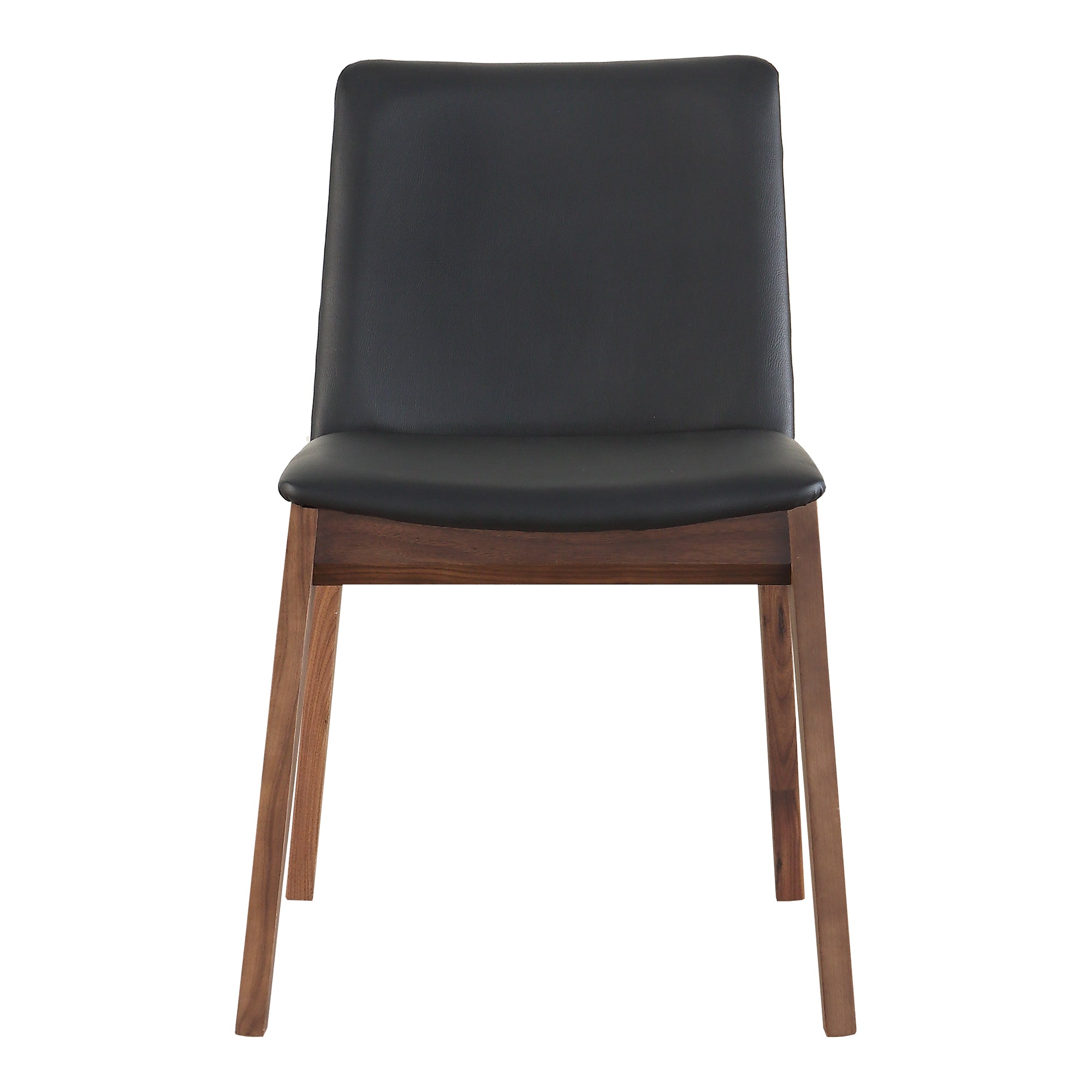 Moes Deco Dining Chair Ebony PVC - Set Of Two BC-1016-48