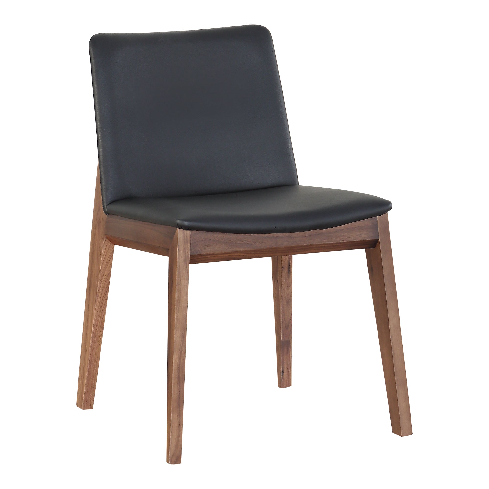 Moes Deco Dining Chair Ebony PVC - Set Of Two BC-1016-48