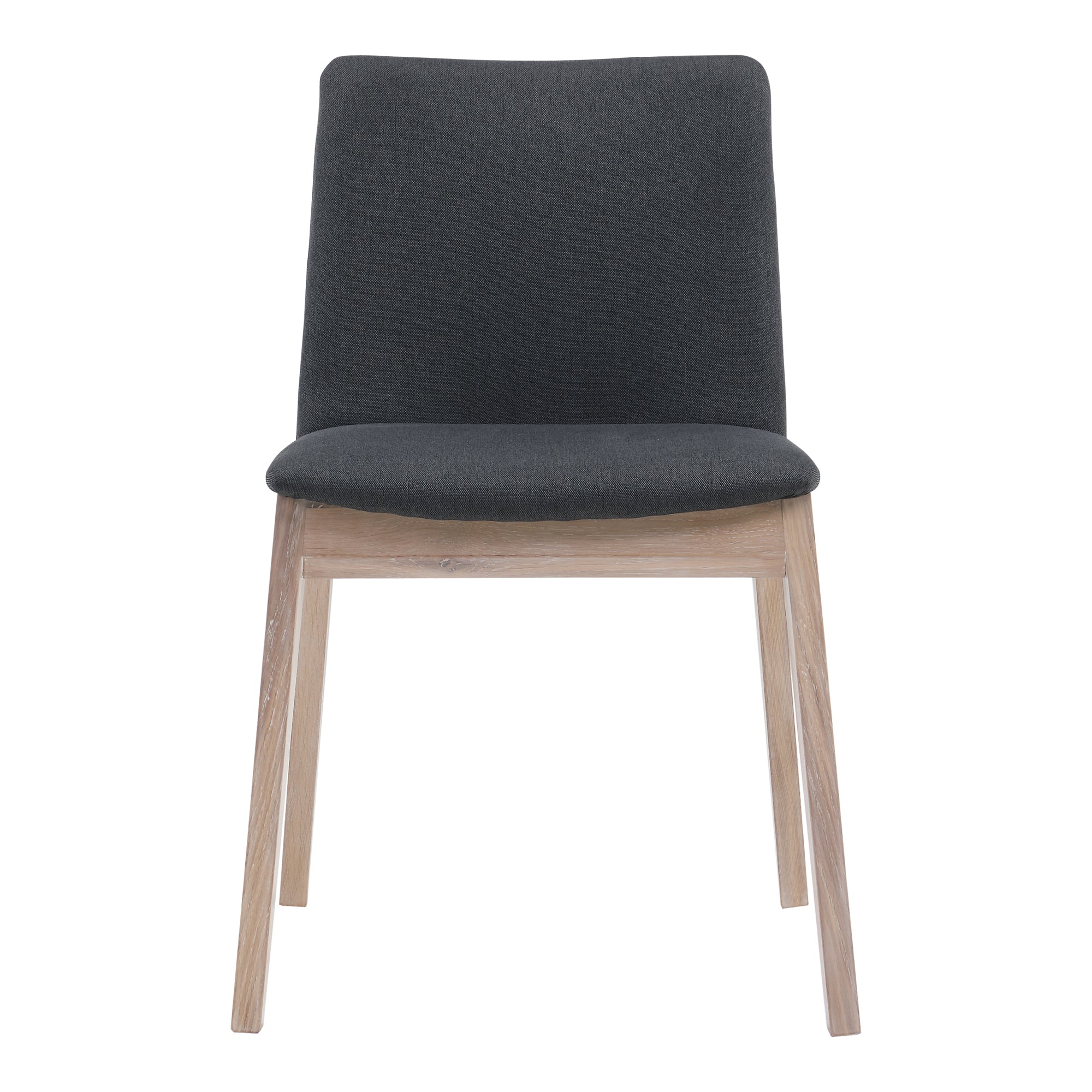 Moes Deco Oak Dining Chair Dark Grey - Set Of Two BC-1086-25