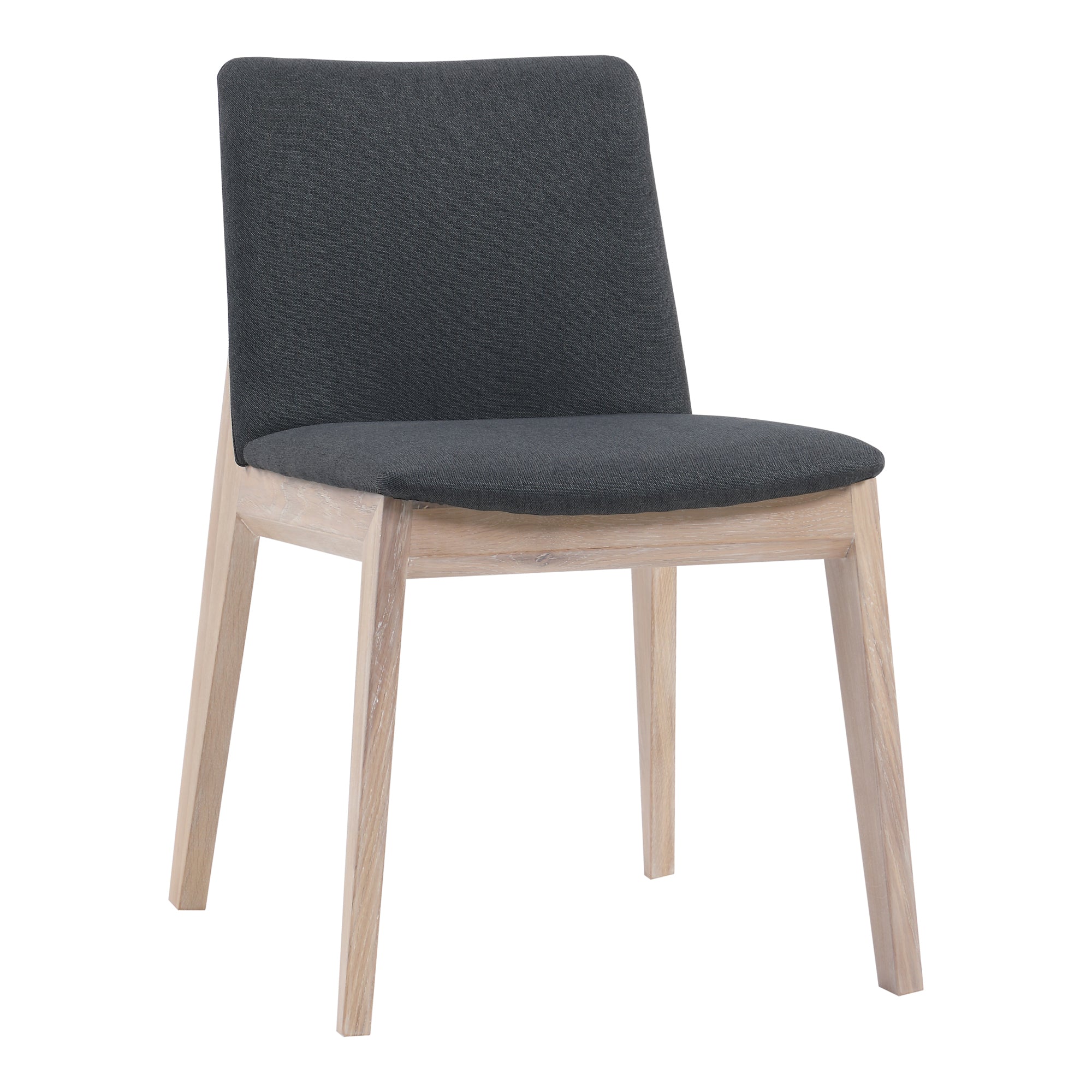 Moes Deco Oak Dining Chair Dark Grey - Set Of Two BC-1086-25