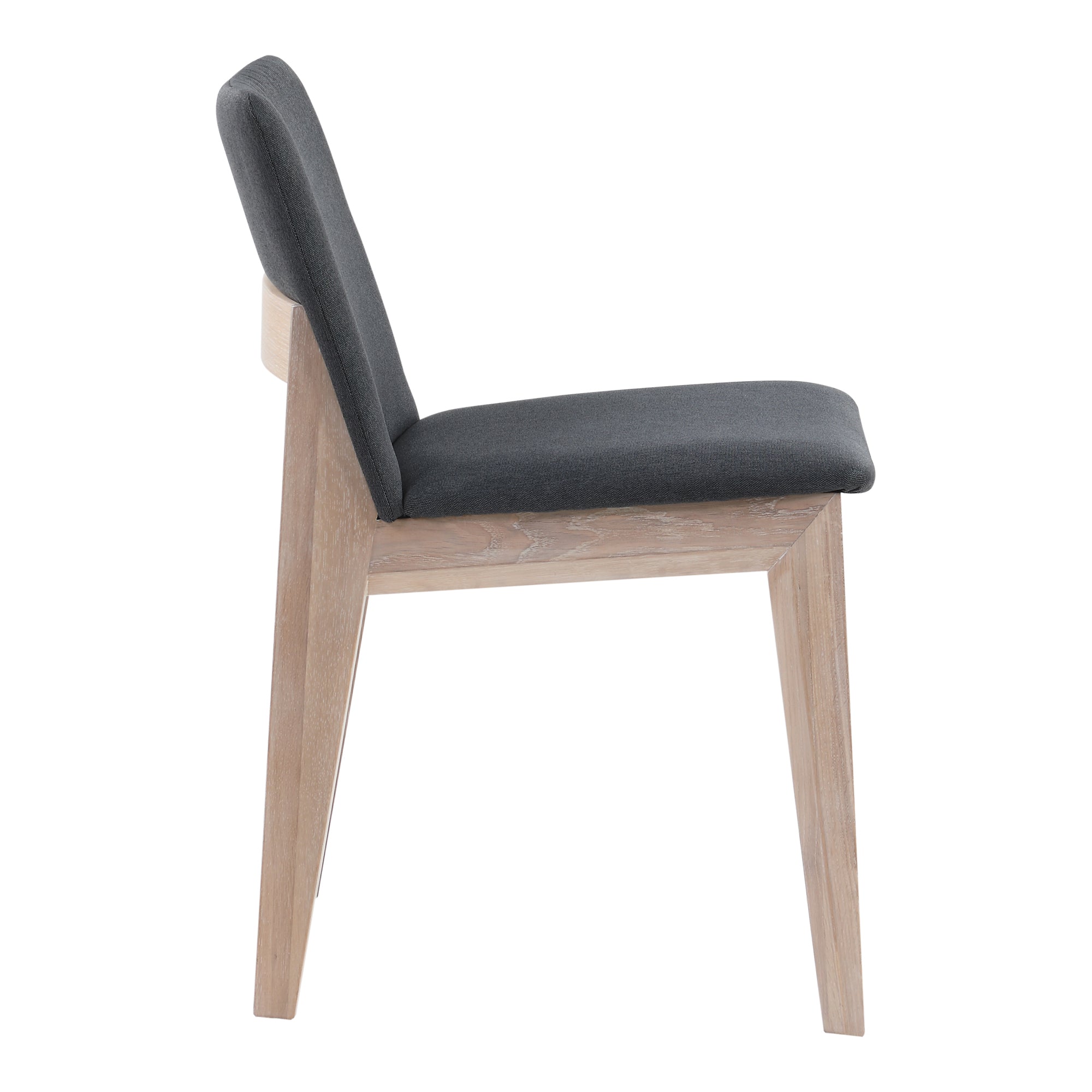 Moes Deco Oak Dining Chair Dark Grey - Set Of Two BC-1086-25