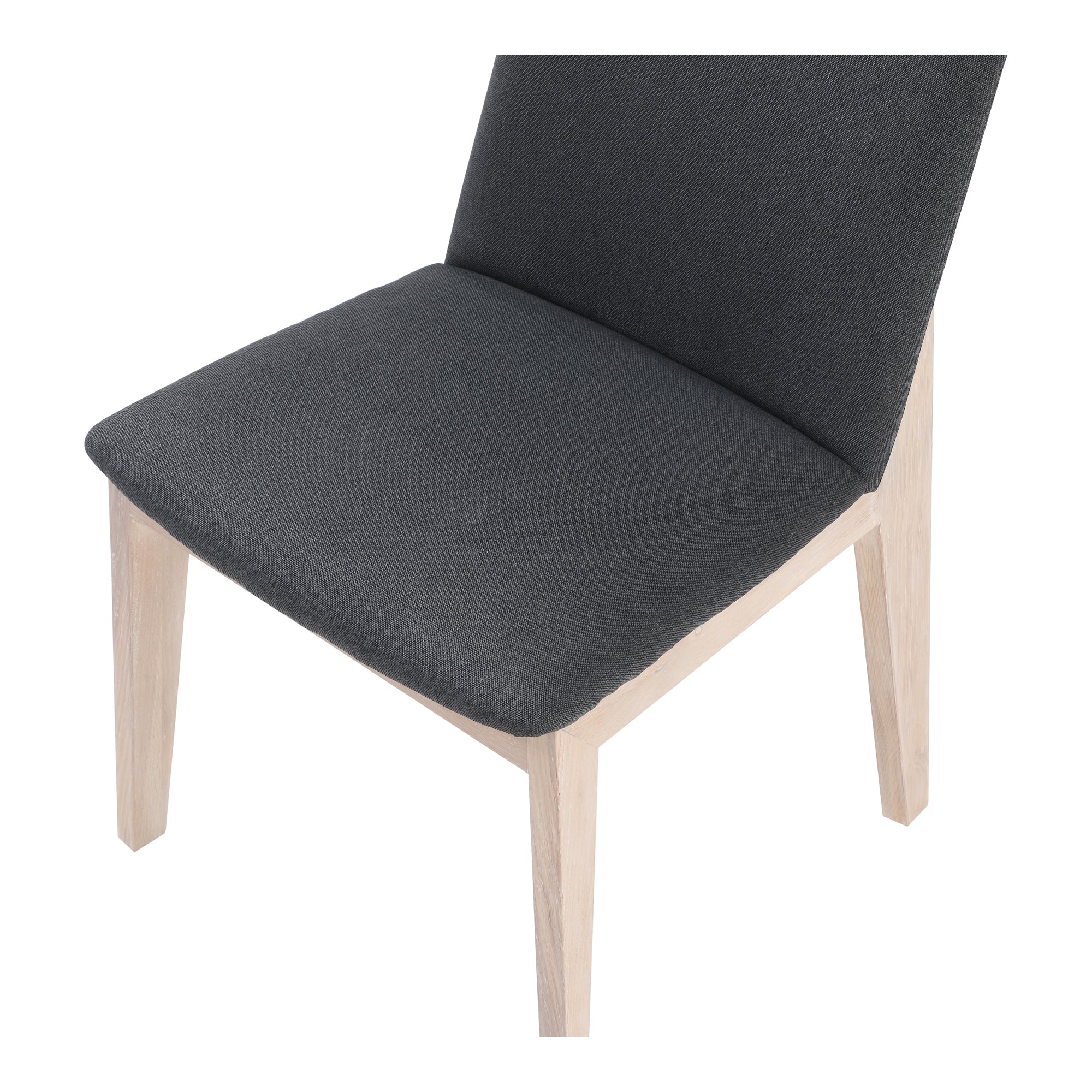 Moes Deco Oak Dining Chair Dark Grey - Set Of Two BC-1086-25