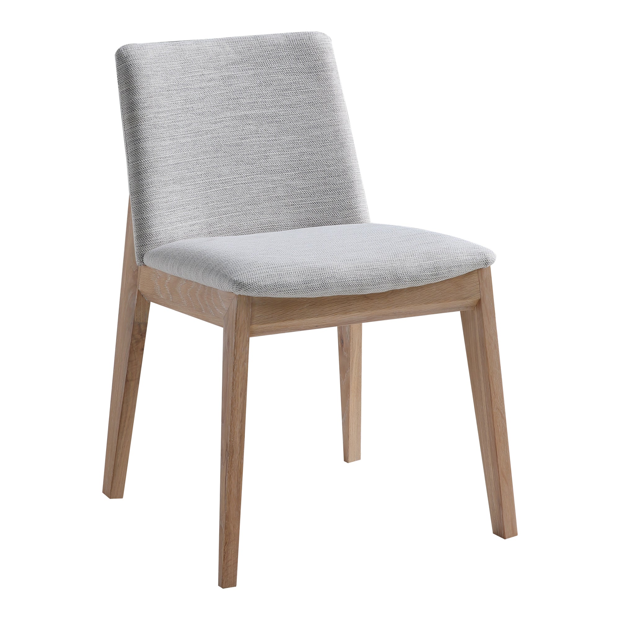 Moes Deco Oak Dining Chair Light Grey - Set Of Two BC-1086-29