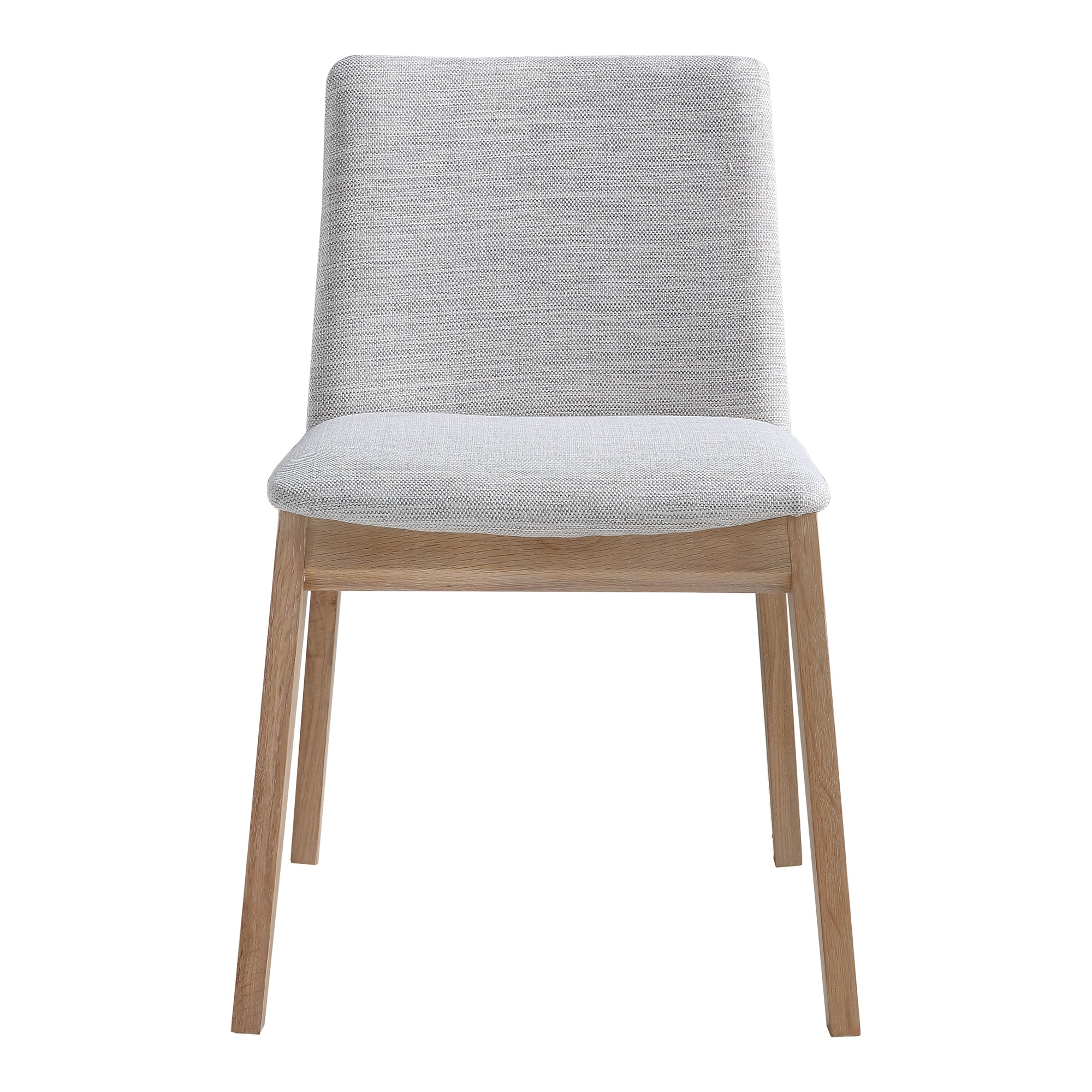 Moes Deco Oak Dining Chair Light Grey - Set Of Two BC-1086-29