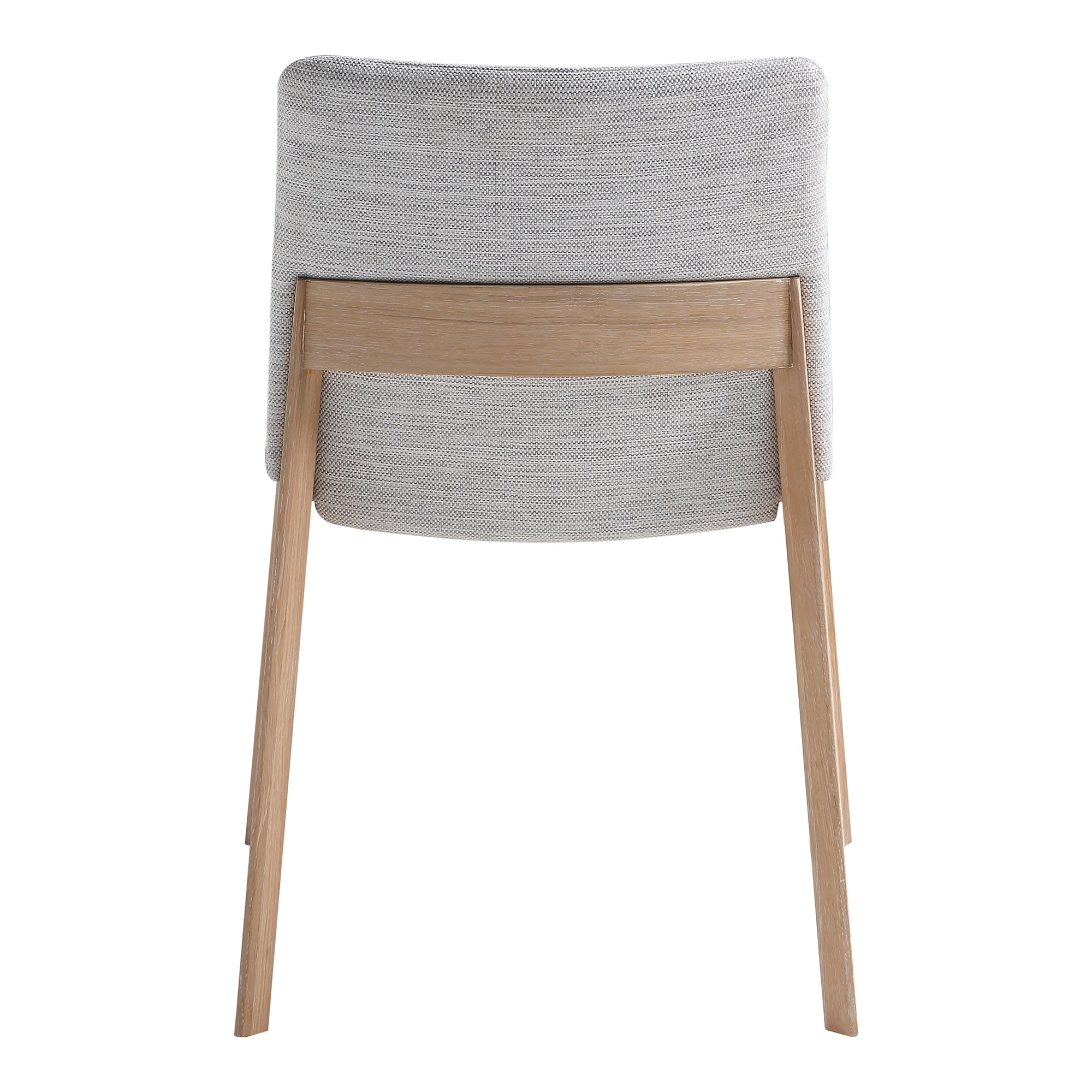 Moes Deco Oak Dining Chair Light Grey - Set Of Two BC-1086-29