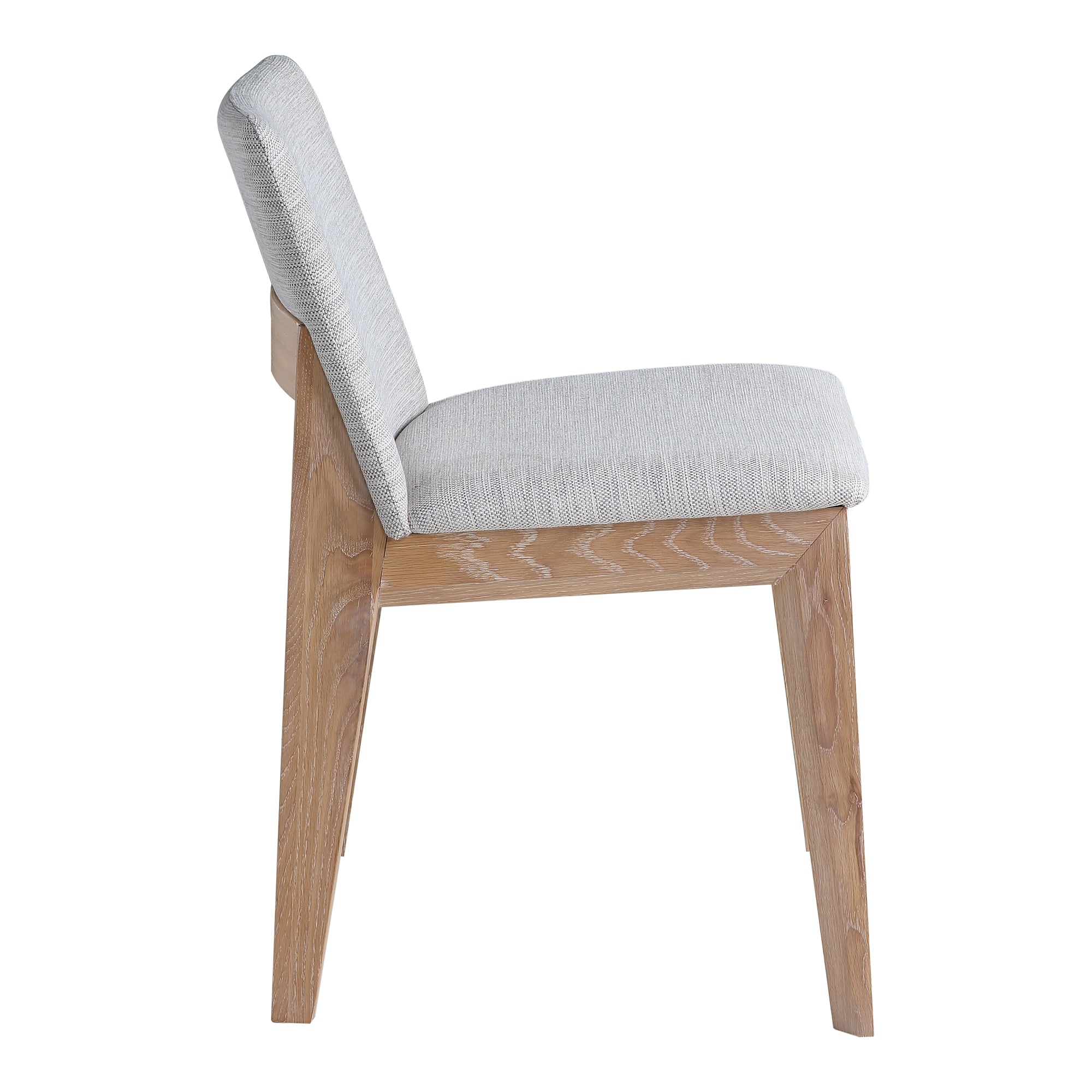 Moes Deco Oak Dining Chair Light Grey - Set Of Two BC-1086-29