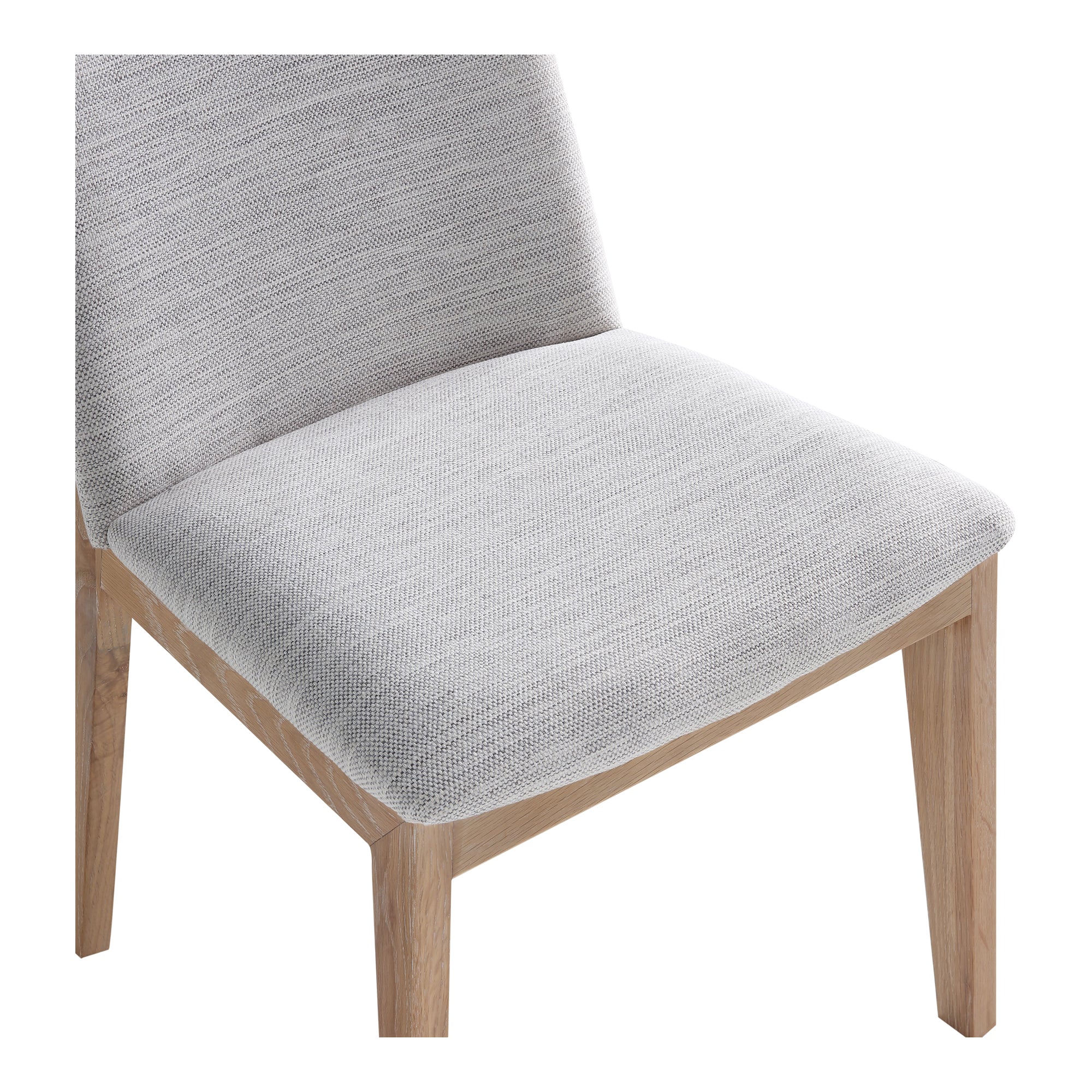 Moes Deco Oak Dining Chair Light Grey - Set Of Two BC-1086-29