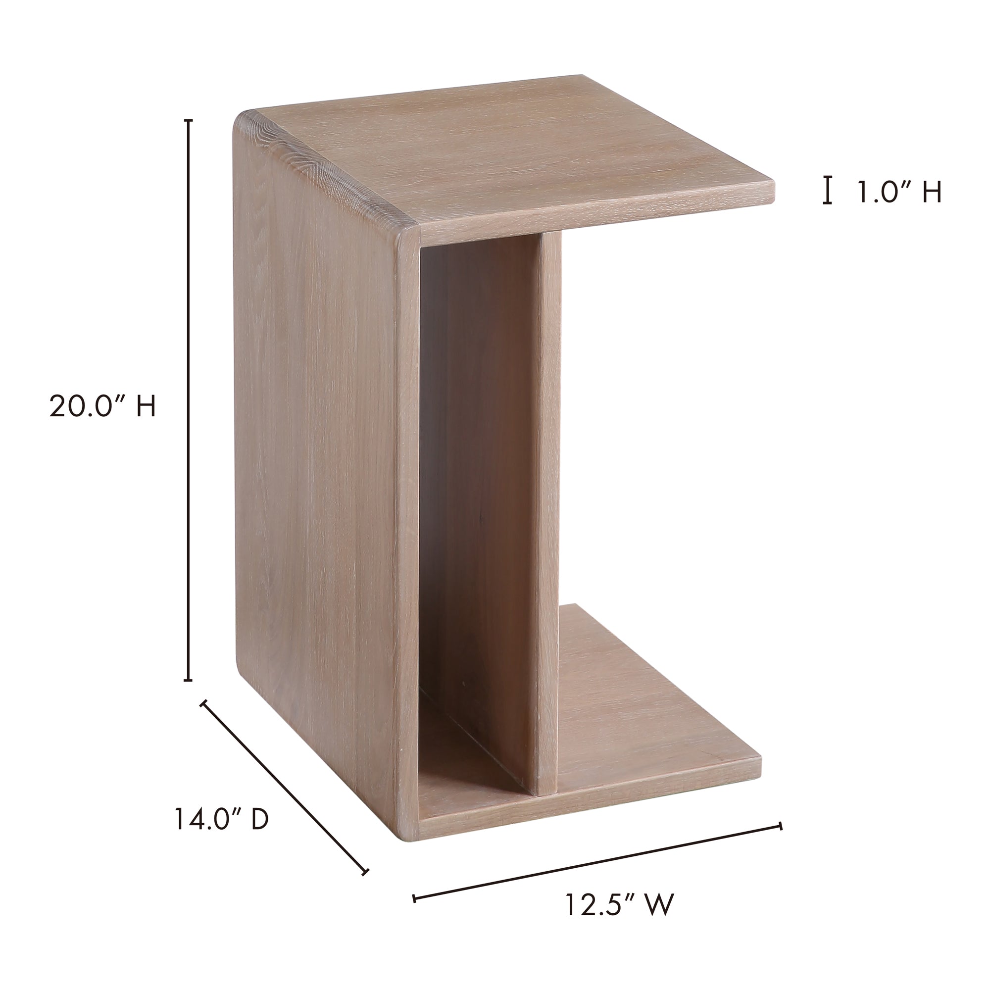 Moes Hiroki Accent Table White Oak BC-1094-18