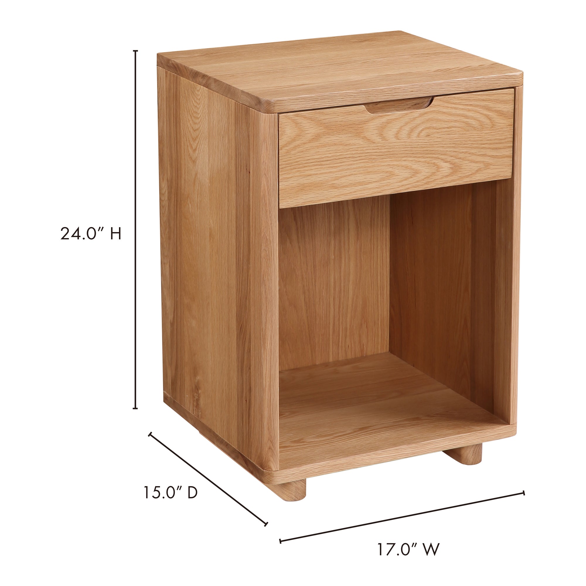 Moes Osamu Nightstand Natural Oak BC-1104-24