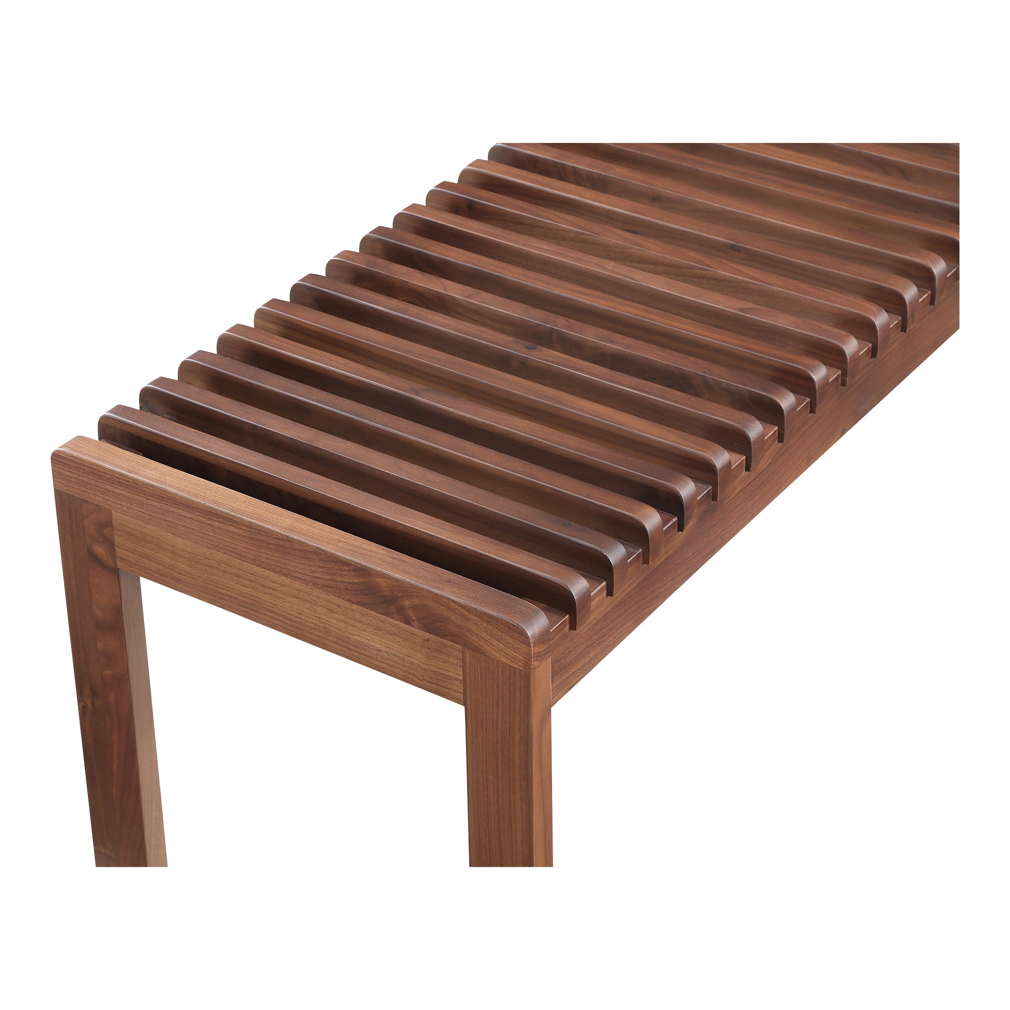 Moes Rohe Bench Walnut Brown BC-1114-03