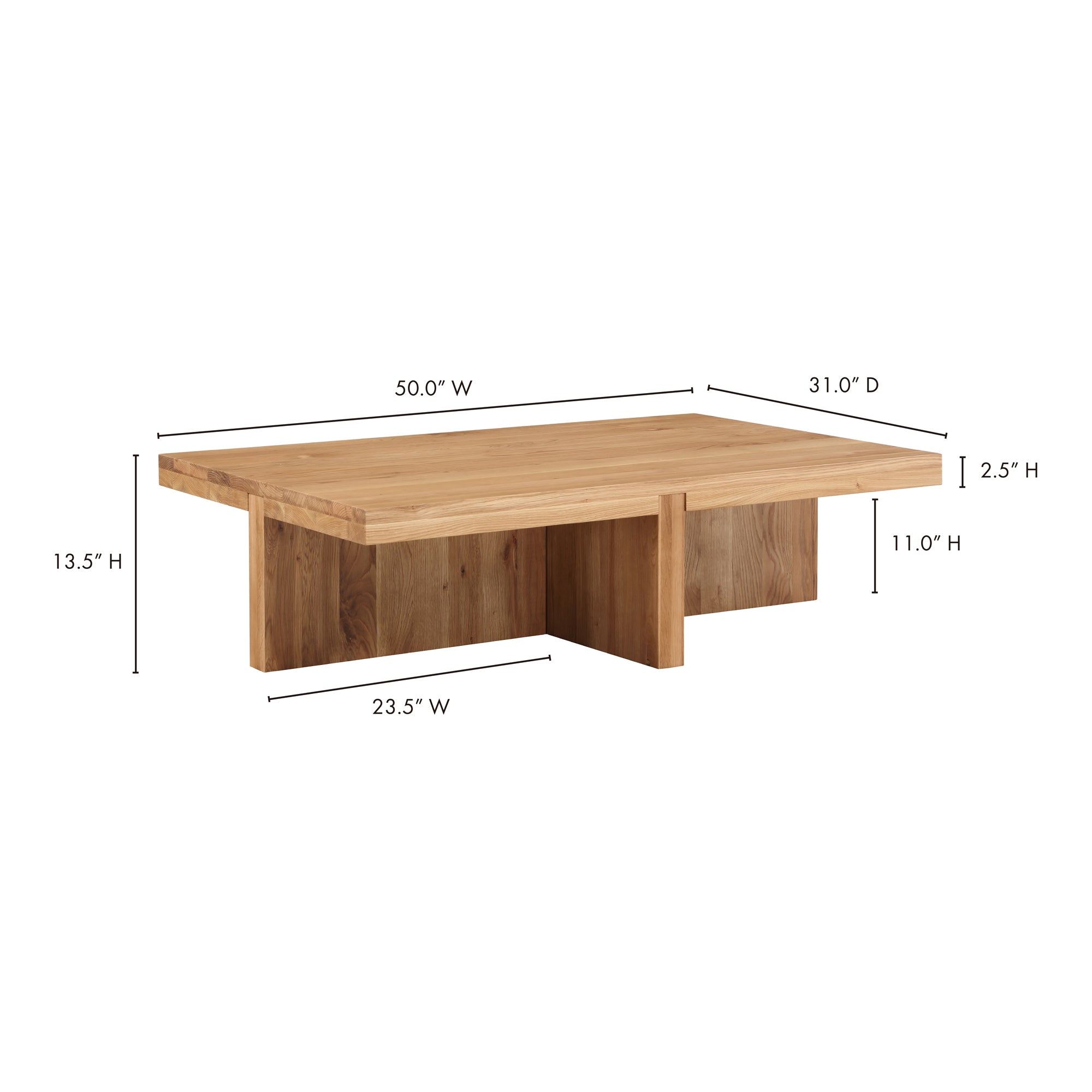 Moes Folke Rectangular Coffee Table Natural BC-1116-24