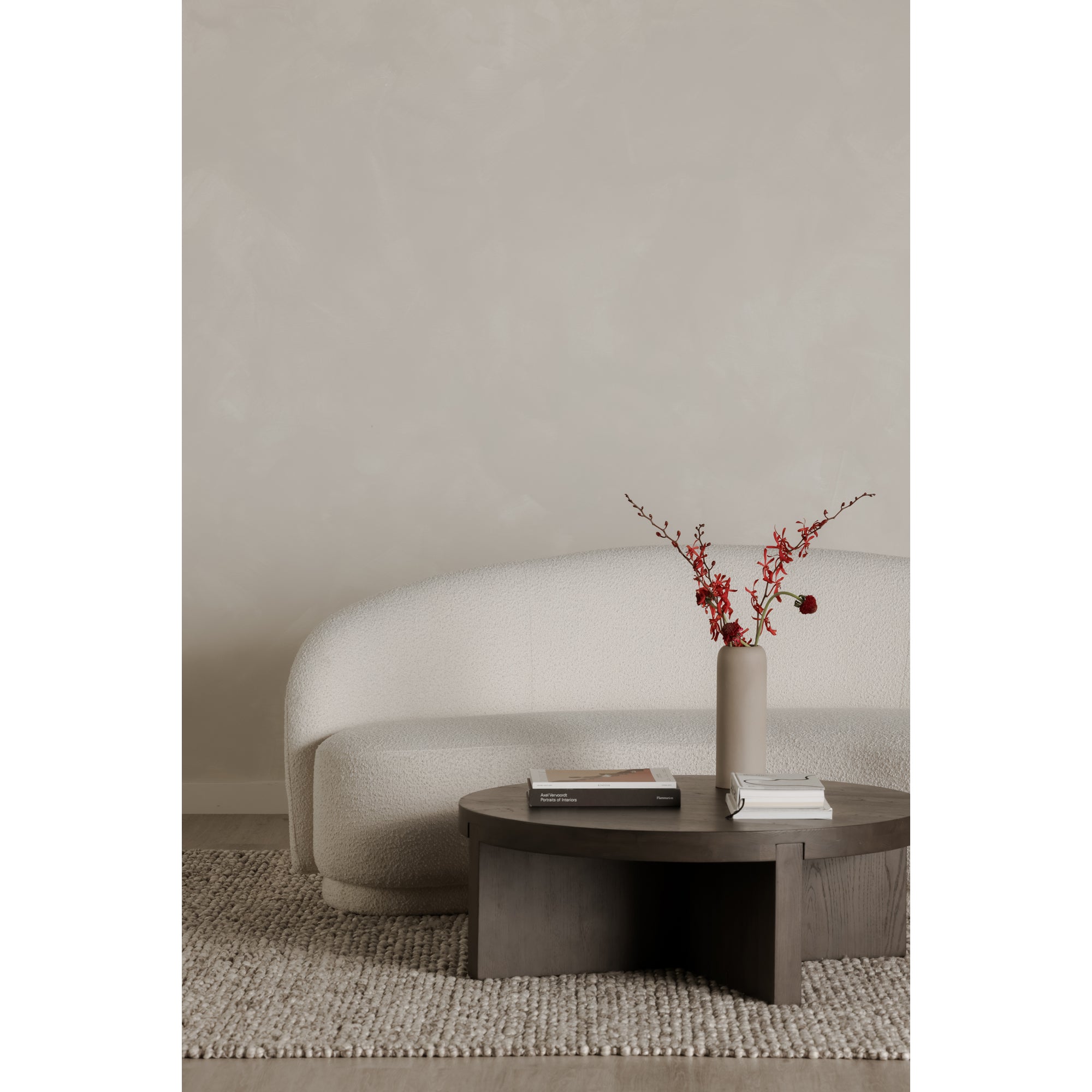 Moes Folke Round Coffee Table Dark Brown BC-1117-21