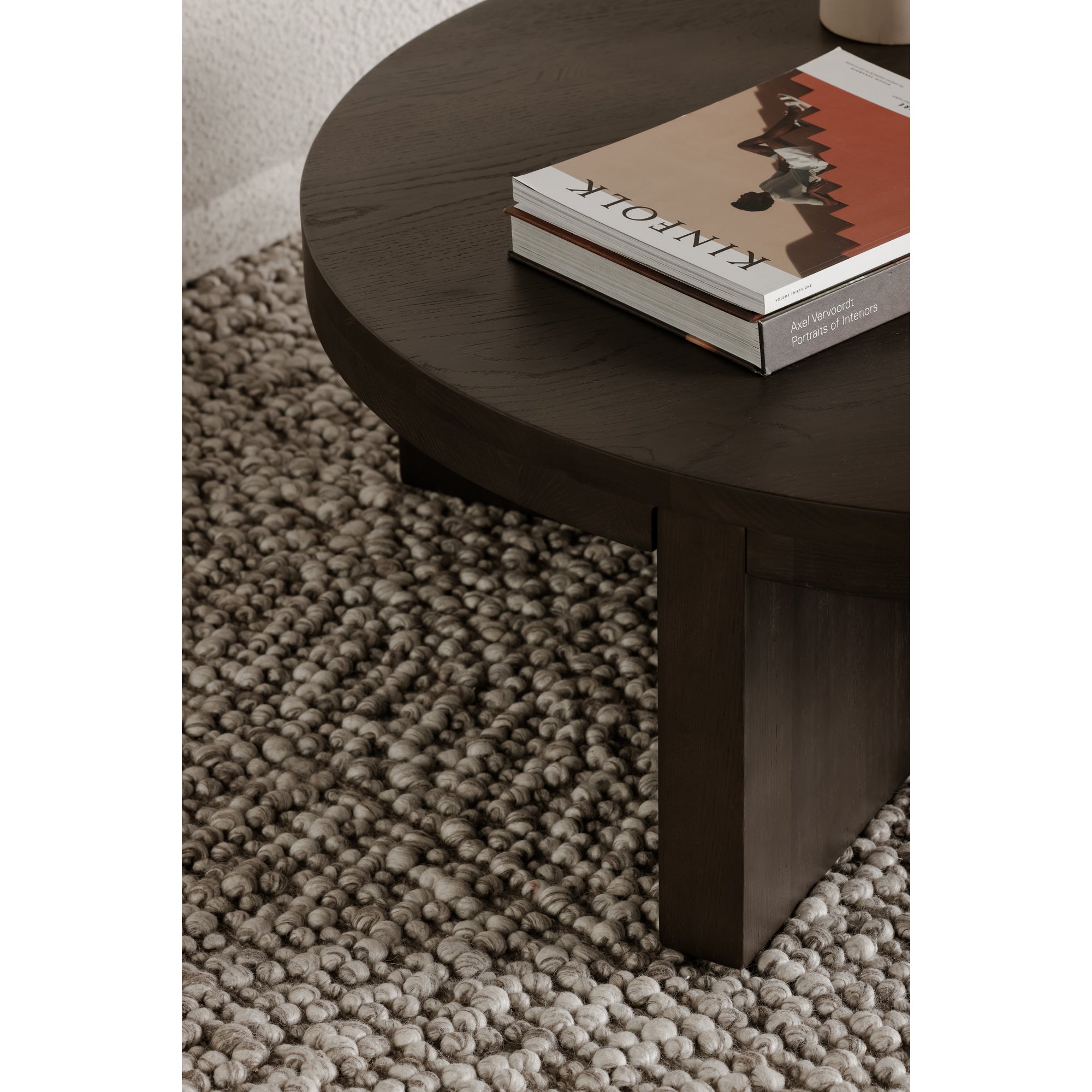 Moes Folke Round Coffee Table Dark Brown BC-1117-21