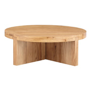 Moes Folke Round Coffee Table Natural Oak BC-1117-24