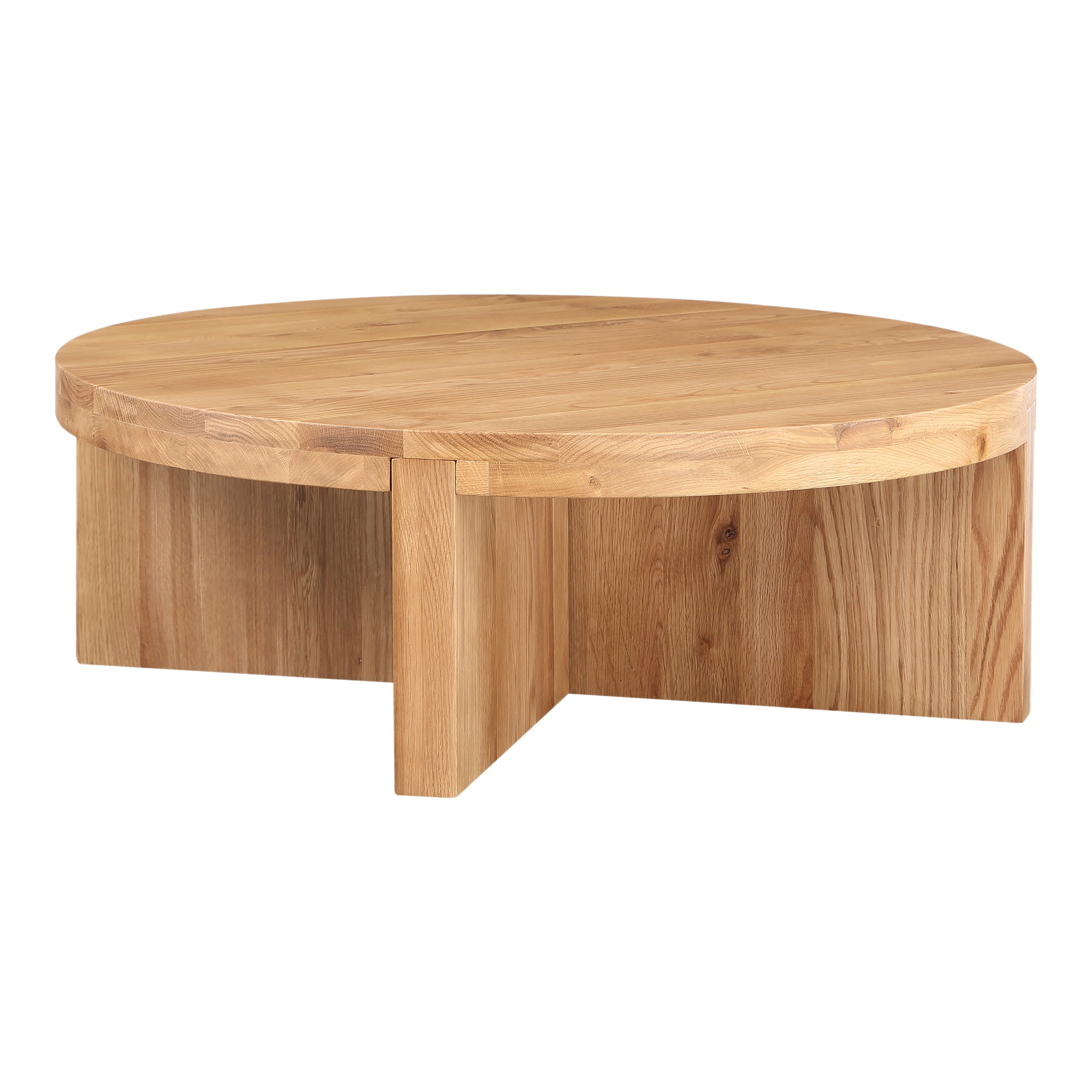 Moes Folke Round Coffee Table Natural Oak BC-1117-24