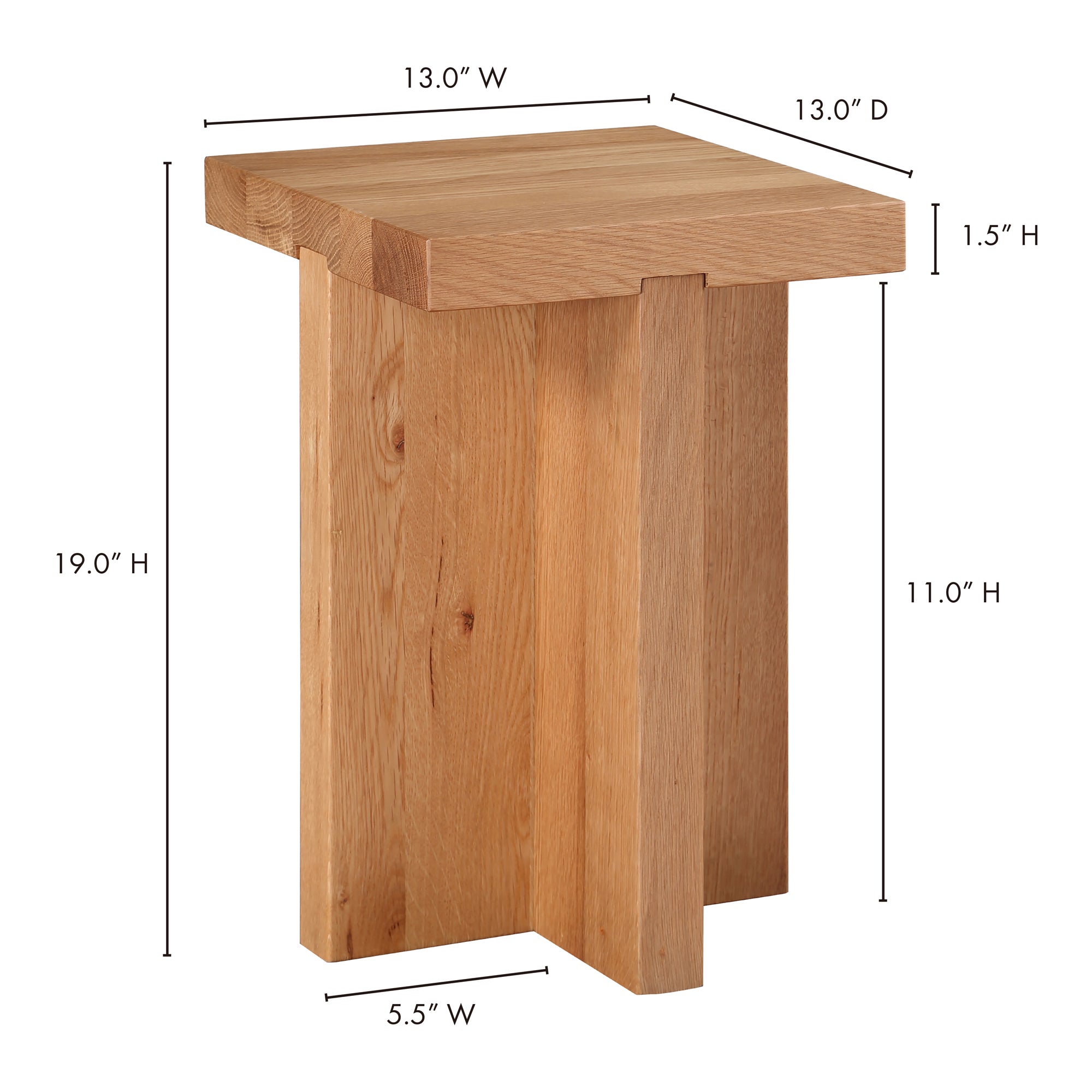 Moes Folke Side Table Natural BC-1118-24