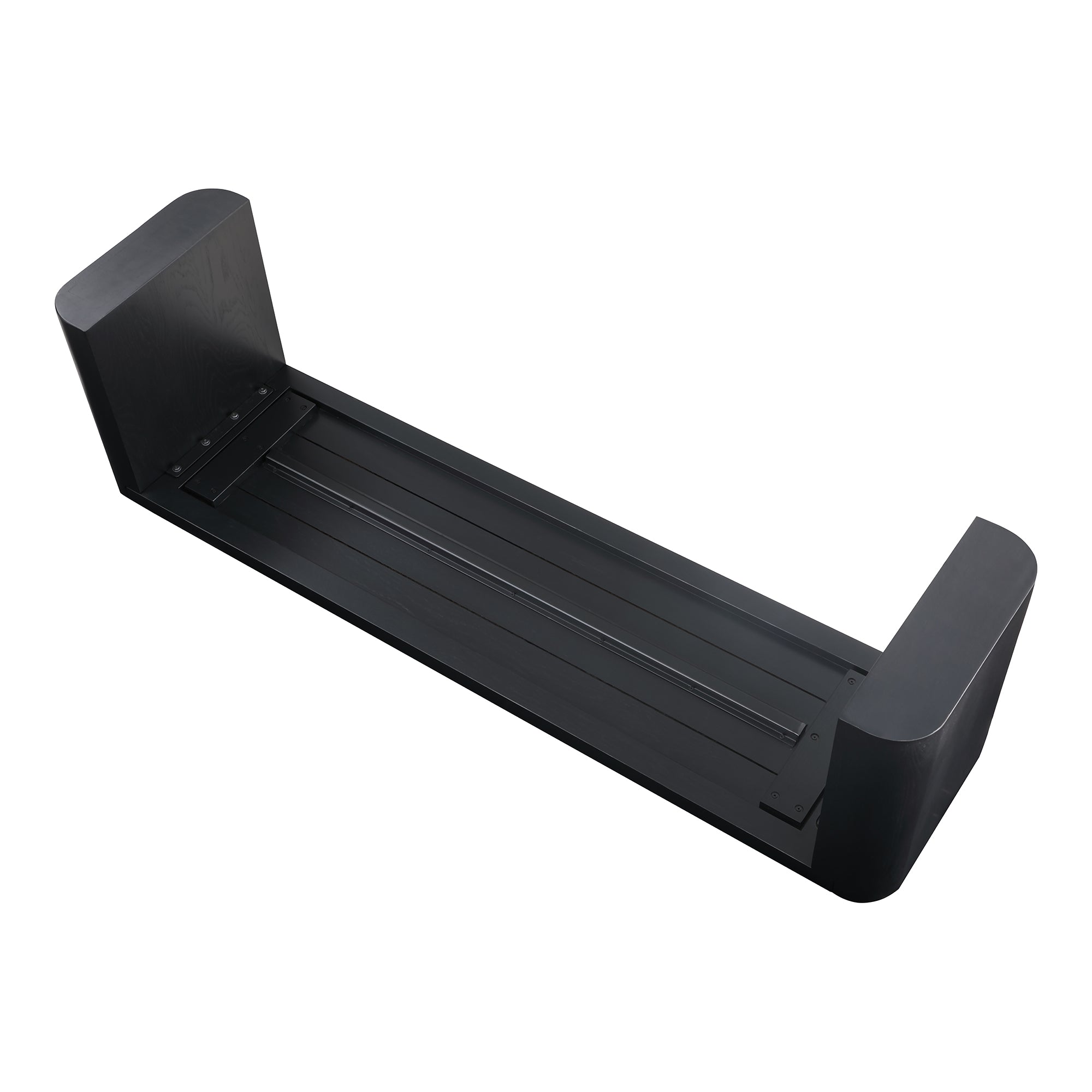 Moes Post Small Dining Bench Black BC-1120-02-0