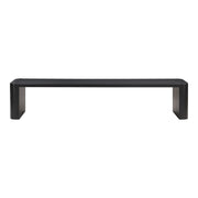 Moes Post Large Dining Bench Black BC-1121-02-0