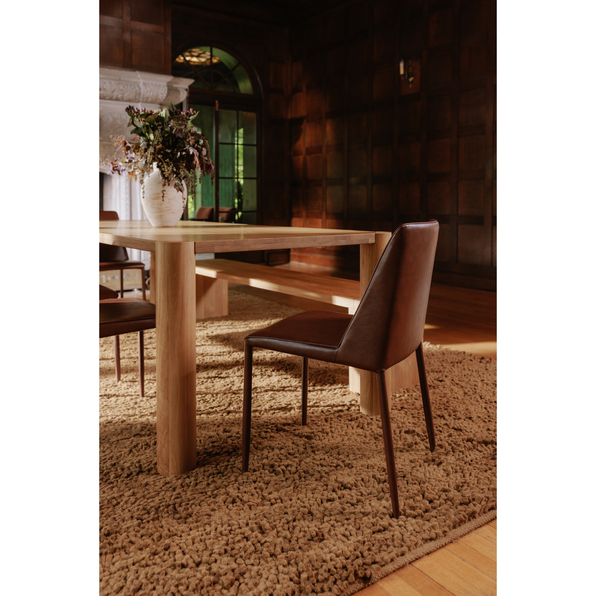 Moes Post Large Dining Bench Natural BC-1121-24-0