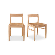 Moes Owing Dining Chair Natural Oak - Set Of Two BC-1123-24