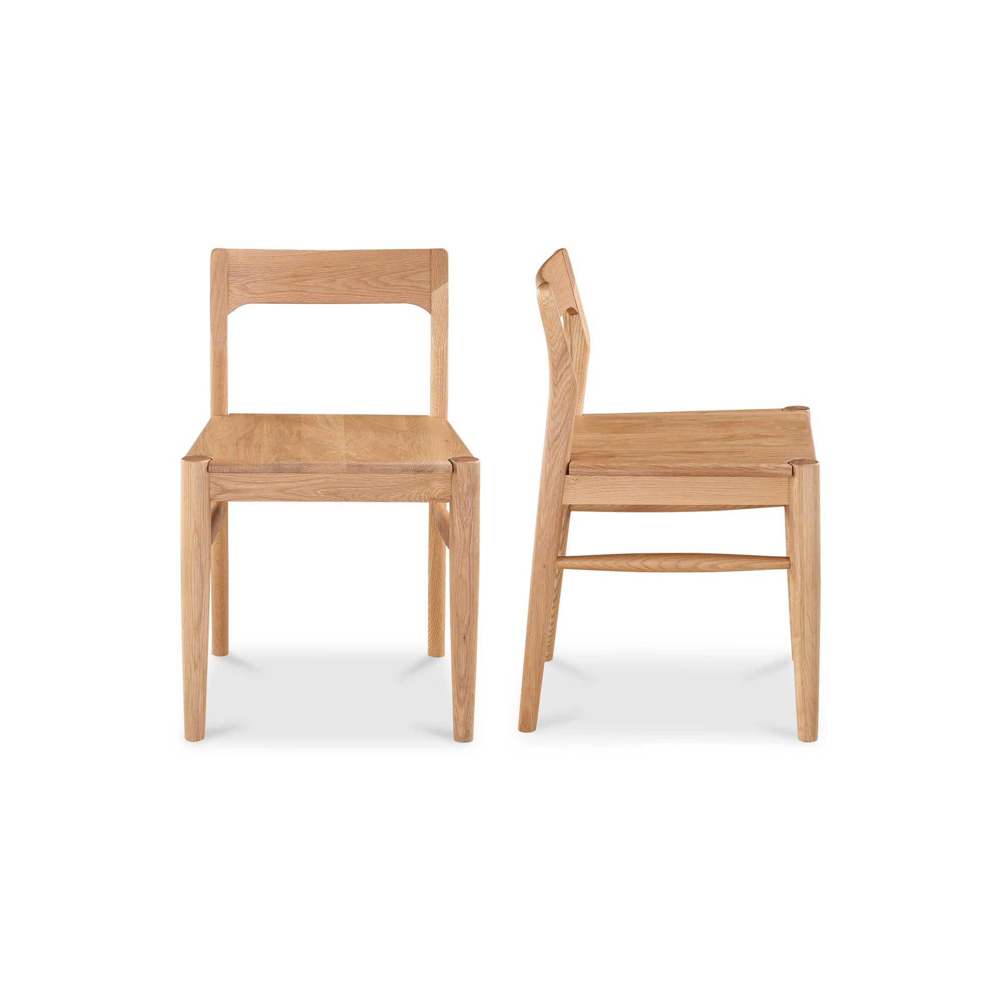 Moes Owing Dining Chair Natural Oak - Set Of Two BC-1123-24