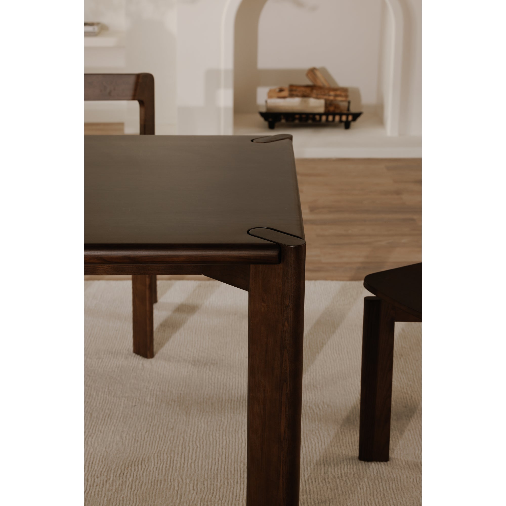 Moes Daifuku Large Dining Table Walnut Stained Ash BC-1132-20