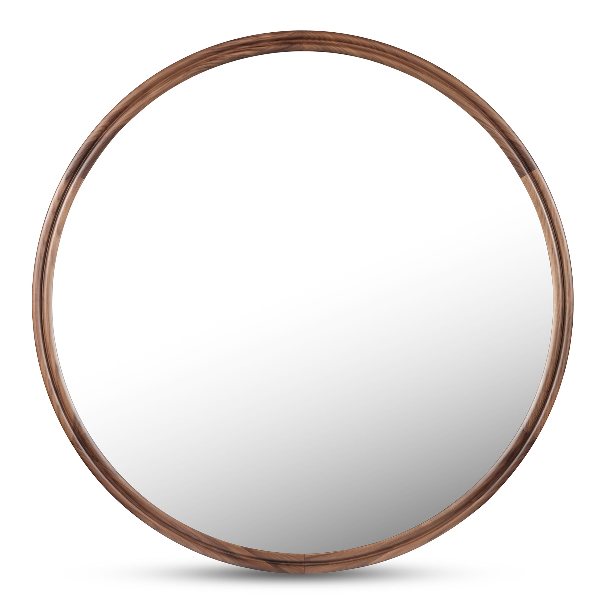 Moes Alcott Small Round Mirror Walnut BC-1149-03