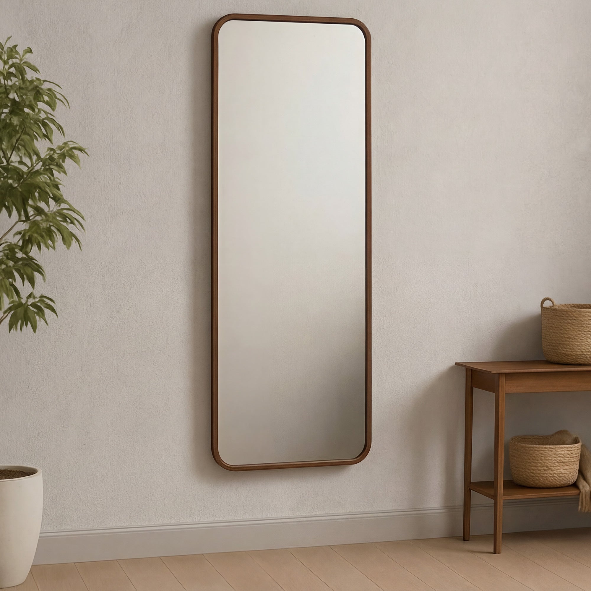 Moes Kai Floor Mirror Walnut BC-1151-03