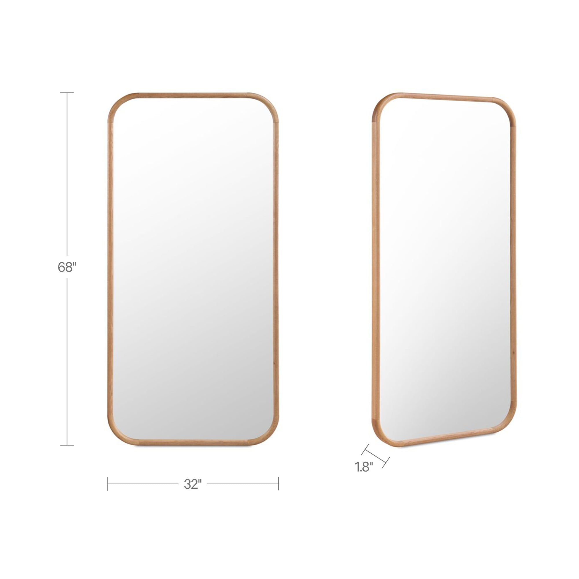 Moes Kai Floor Mirror Oak BC-1151-24