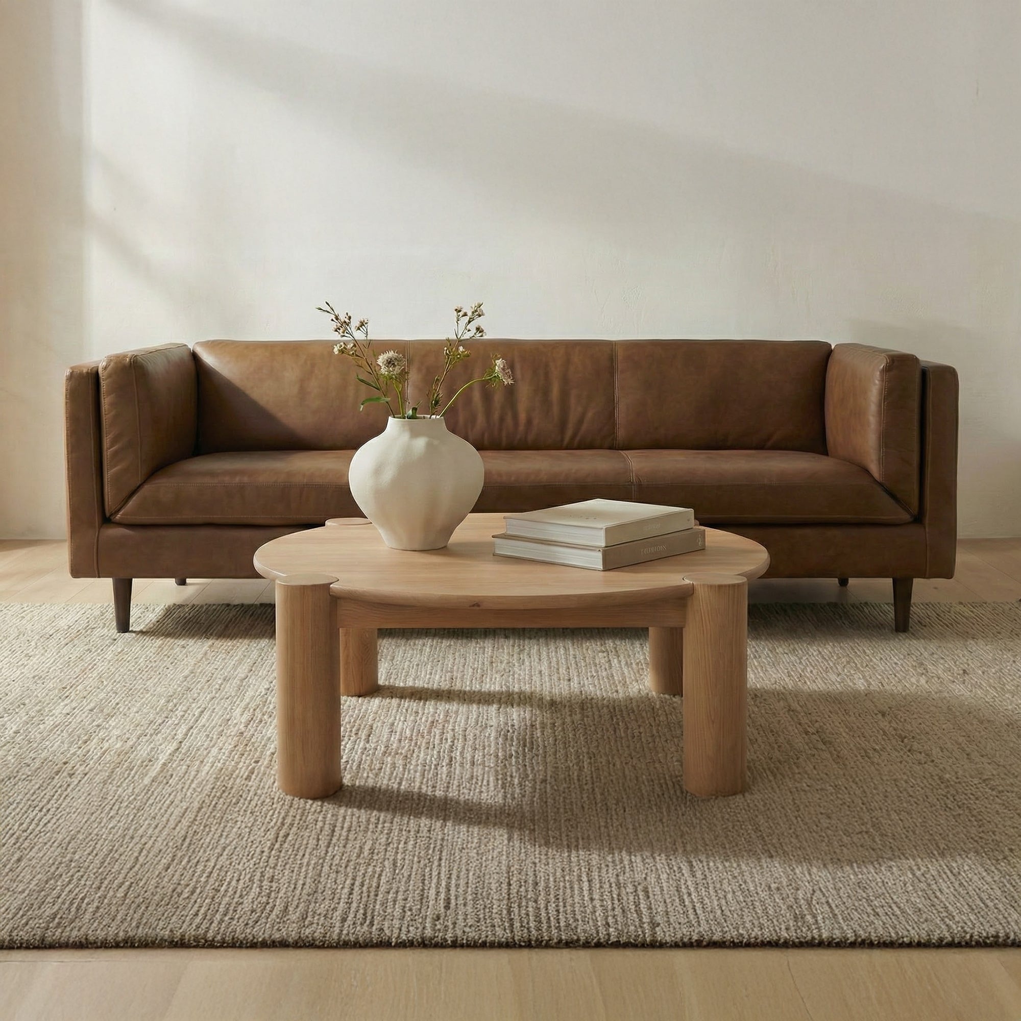 Moes Jack Coffee Table Brushed Natural Oak BC-1155-24