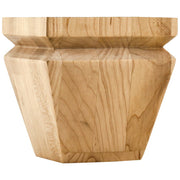 Hardware Resources 4" W x 4" D x 4" H Hard Maple Square Tapered Bun Foot